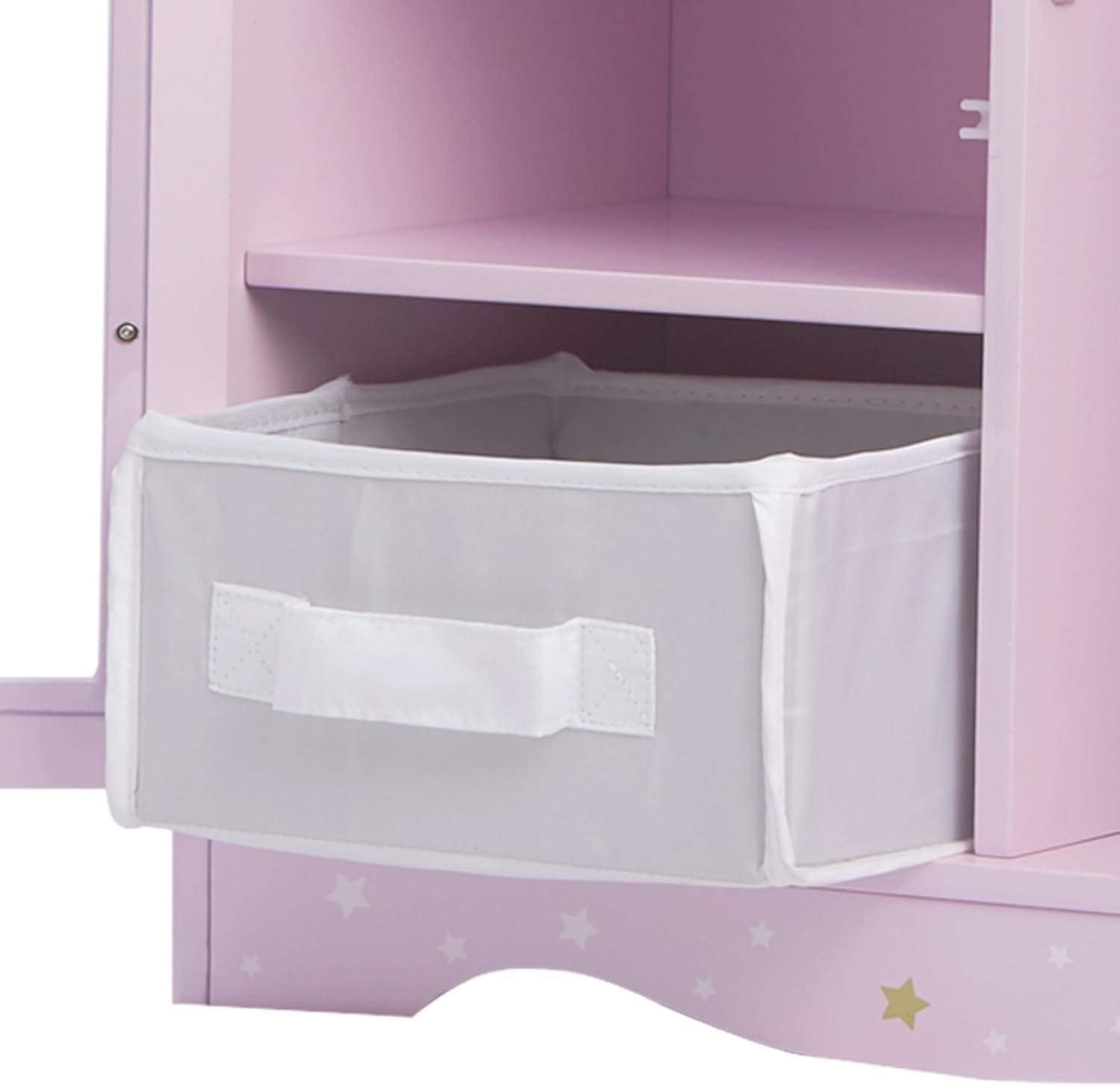 Olivia's Little World Olivia's Little World Twinkle Stars Princess Doll Closet with 3 Hangers