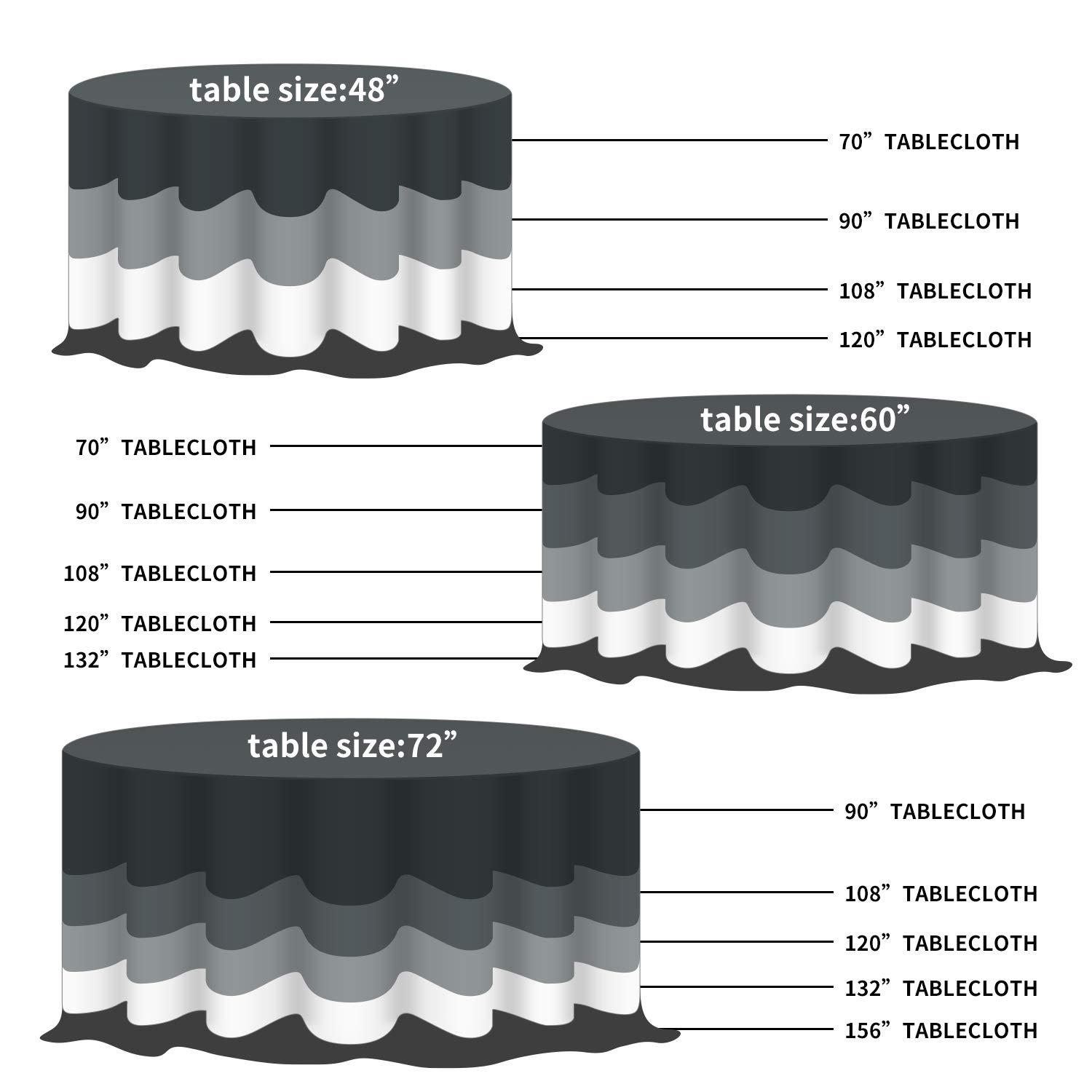 Lann's Linens Solid Color Round Tablecloth