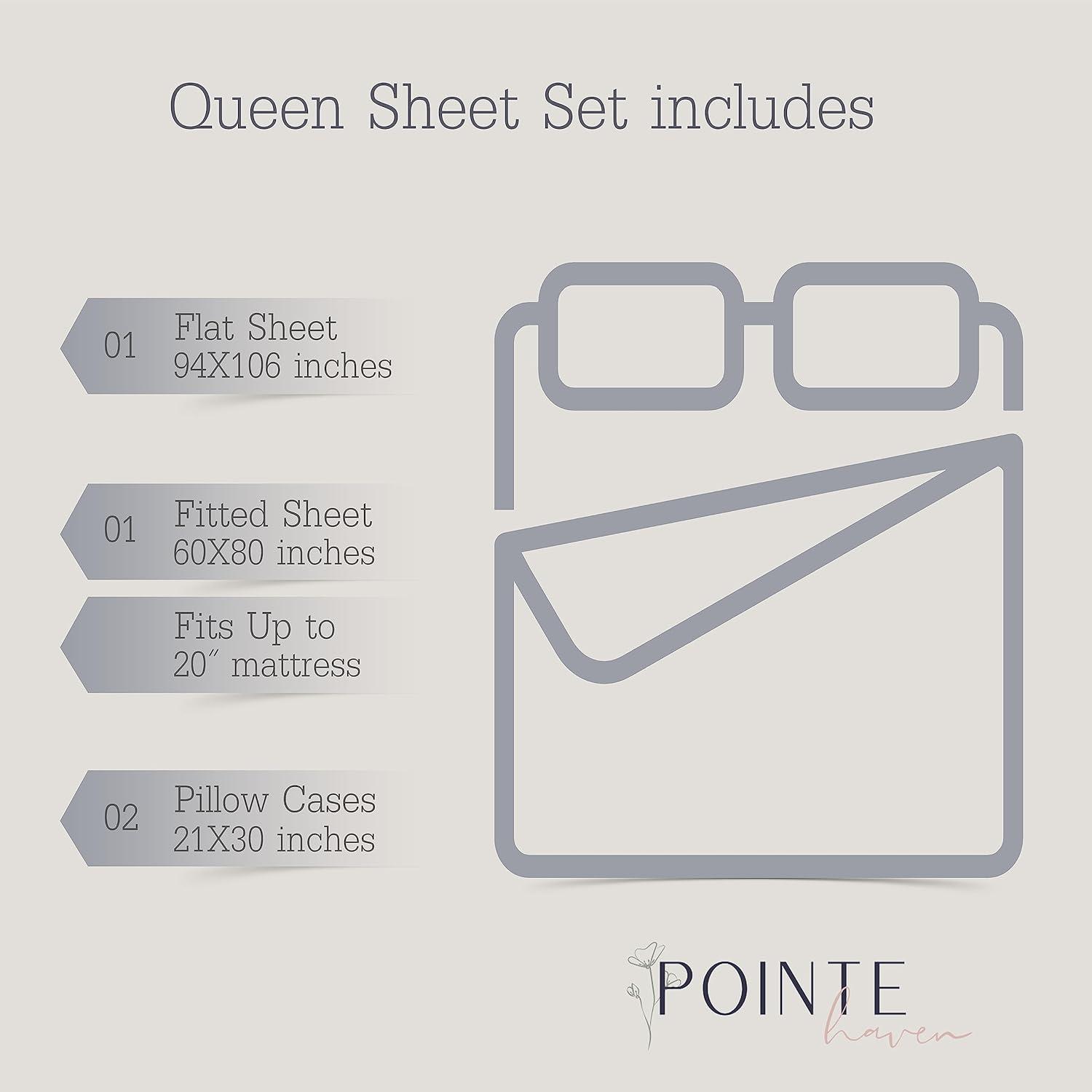 Pointehaven 794 Pima Sateen Sateen Sheet Set