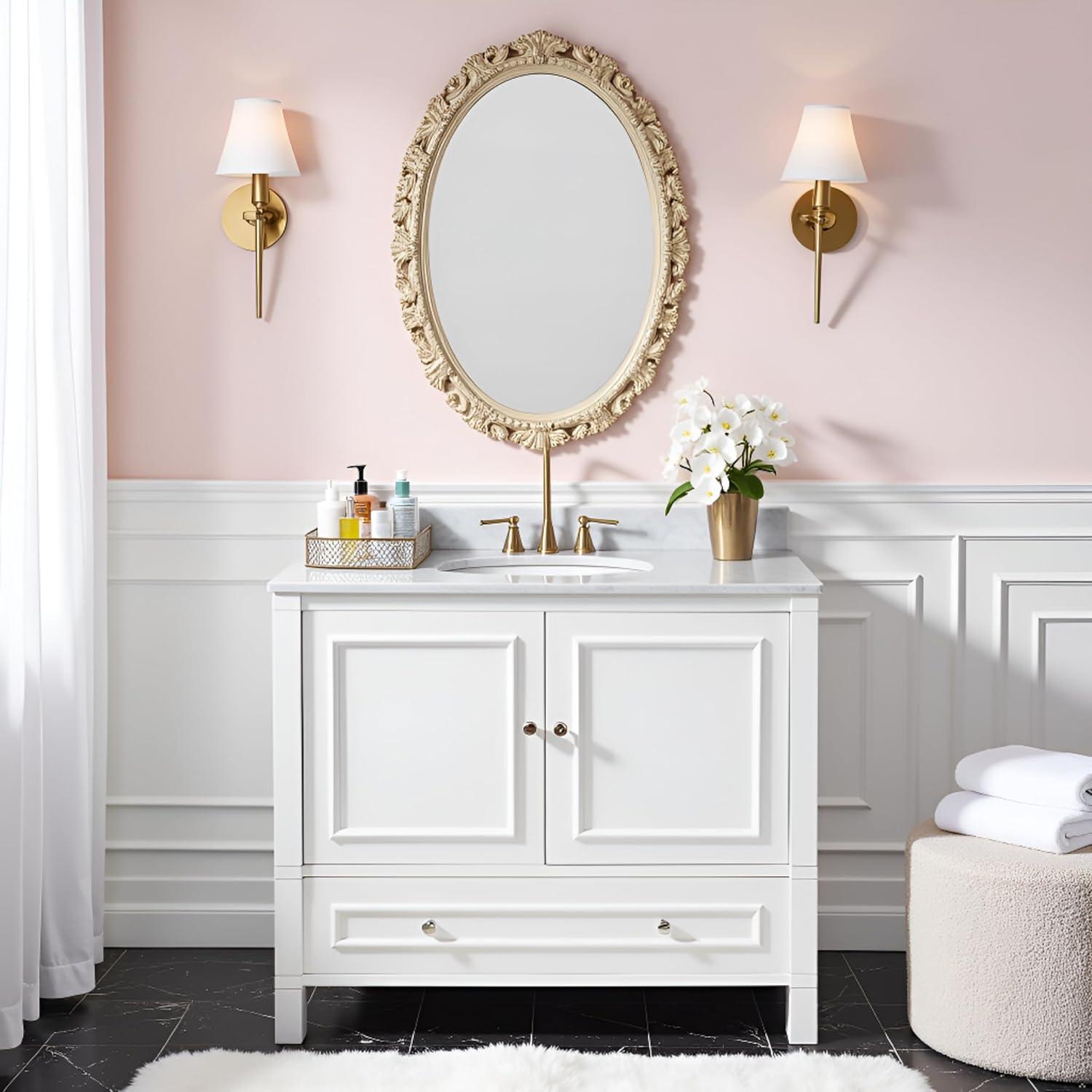 Williamsburg 36"W Transitional Style Vanity Cabinet With Soft Close Doors And Drawers