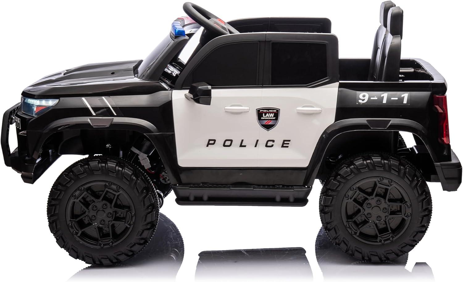 Funride 4WD 24 Volt Ride on Toys with Remote Control, 2 Seater Power Car Wheels UTV Toys, Ride on Truck Car w/ Electric Dump Bed, Shovel, Bluetooth Music