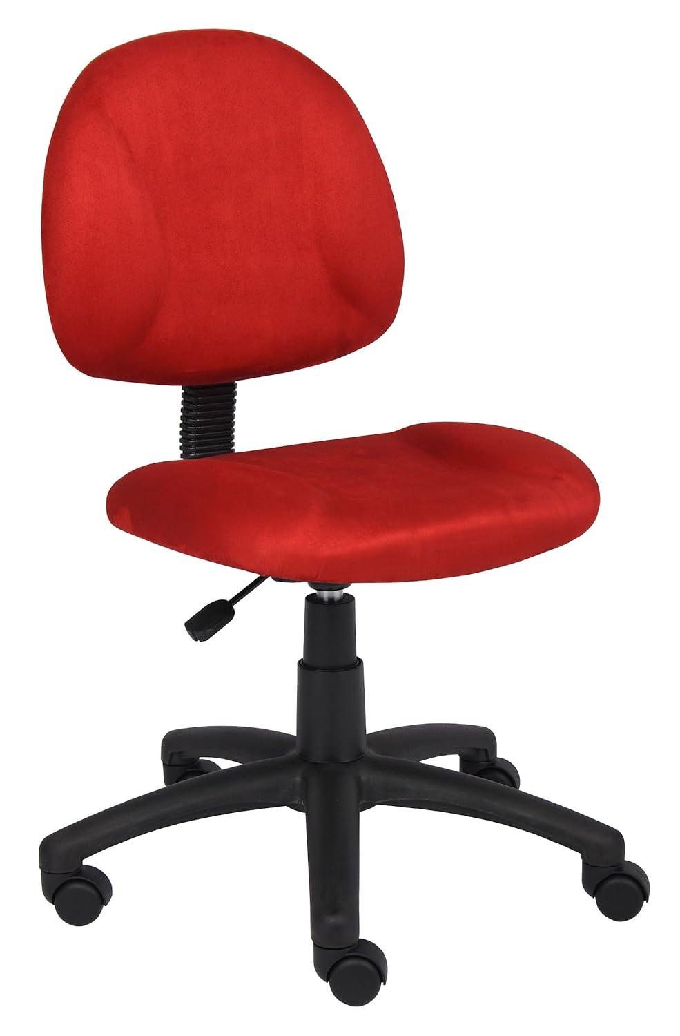 Microfiber Deluxe Posture Chair with Adjustable Arms - Boss Office Products