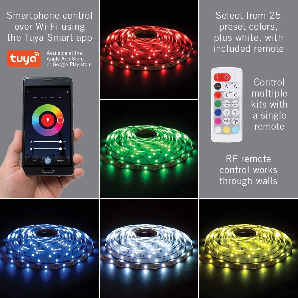 RibbonFlex Home 24V RGB+W Multicolor Smart LED Strip Light Kit