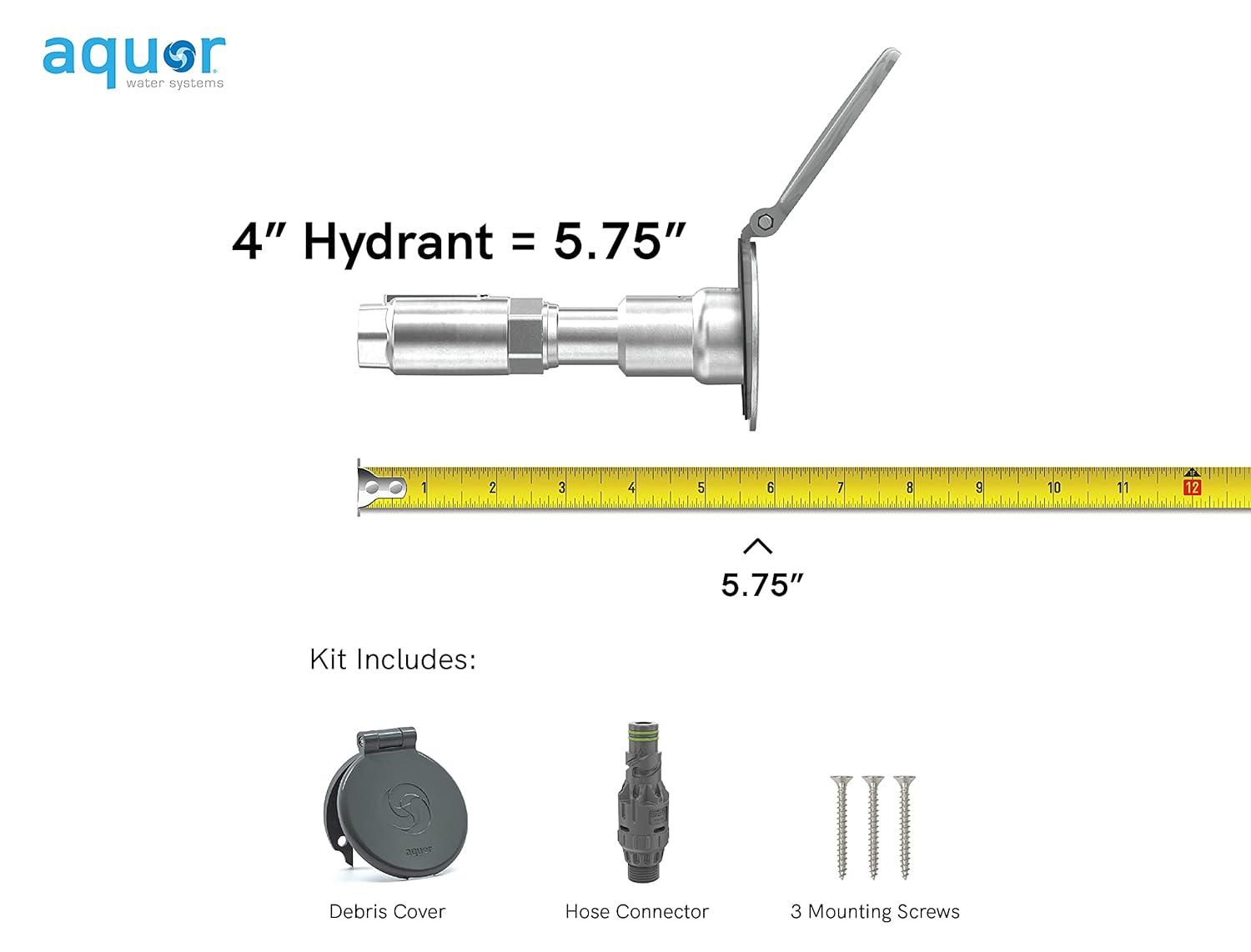 1/2 in. NPT inlet and 3/4 in. Hose Connector x 6 in. L House Hydrant V1+ Modern Outdoor Wall Faucet