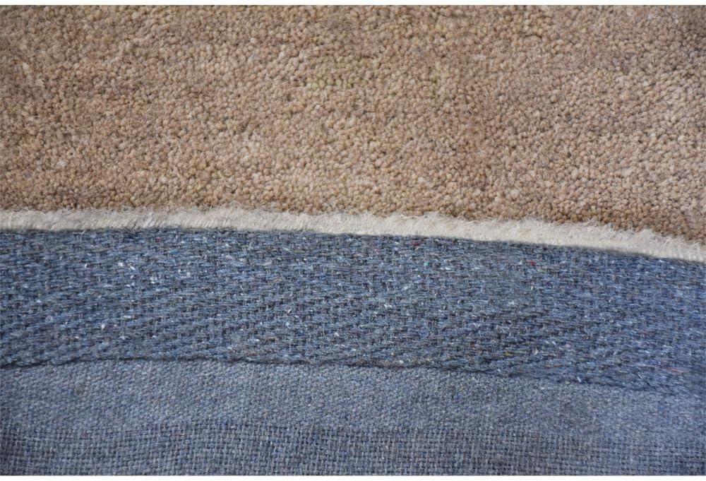 Rugsotic Carpets Hand Tufted Wool Eco-Friendly Area Rugs - 4'x6', Rectangle, Camel, Modern Contemporary Design, High Pile Handmade Anti Skid Rugs for Living Room, Bed Room (K00219)