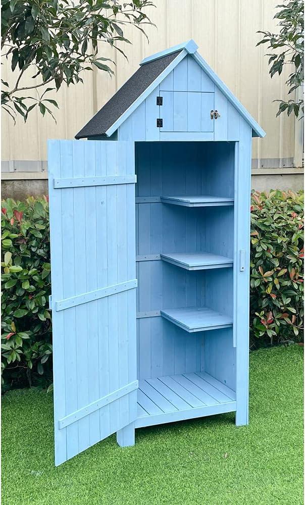 2 ft. 5 in. W x 2 ft D Solid Wood Storage Shed
