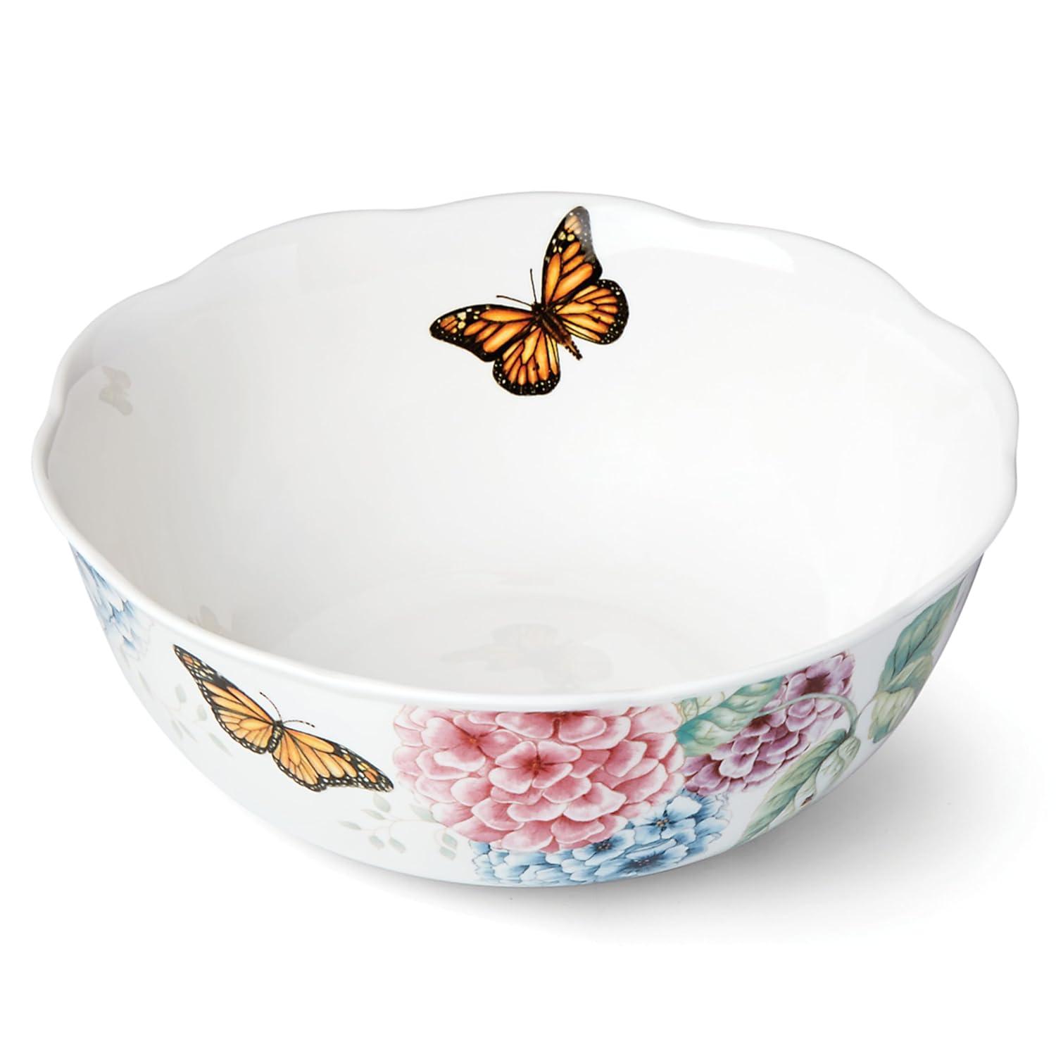 Lenox Lenox Butterfly Meadow Hydrangea Serving Bowl
