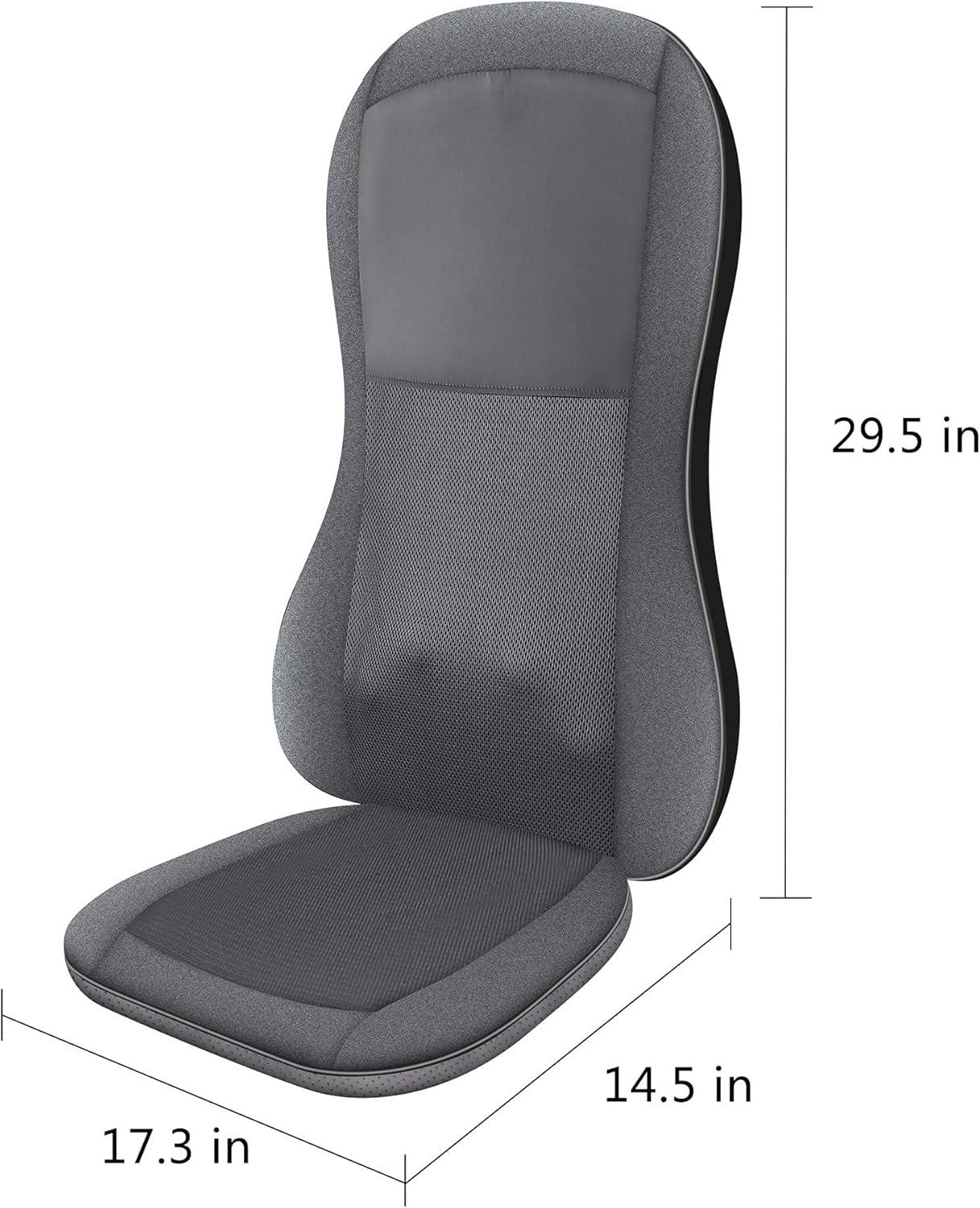 Comfier Shiatsu Back Massager with Heat 10 Massage Nodes Massage Chair Pad 2D/3D Seat Cushion Massagers