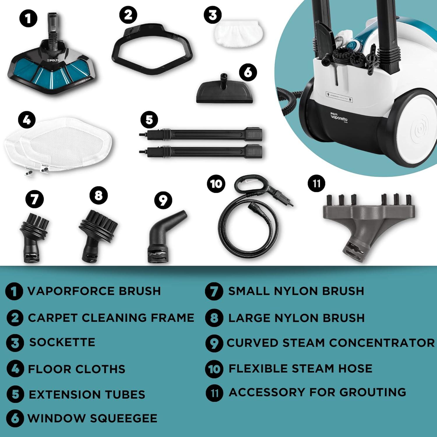 Polti Bagless Steam Cleaner & Steam Mop