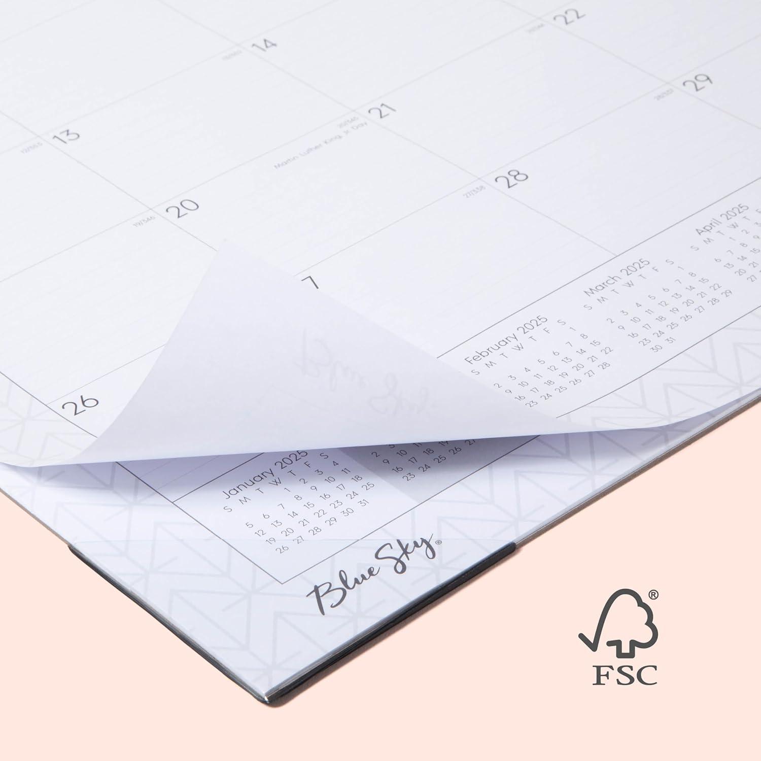 Blue Sky 2025 Desk Pad Calendar, 22x17, Enterprise