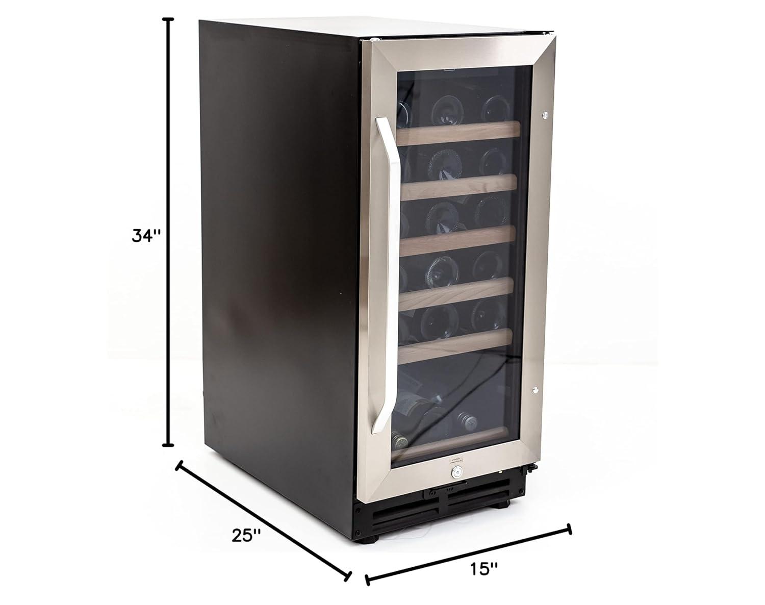 30 Bottle Wine Chiller, Black