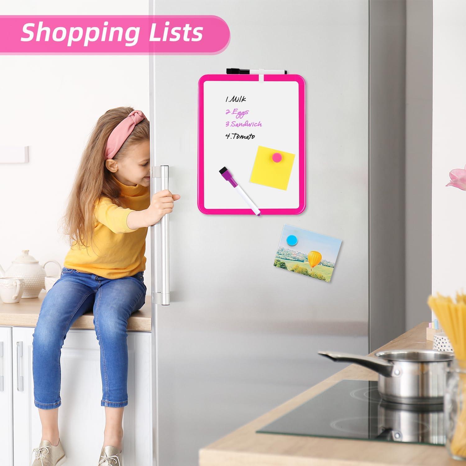 VUSIGN Small Dry Erase Whiteboard, 8.5 x 11 Inches White Board for Kids, Students, Fridge, Locker, Mini Dry Erase Board