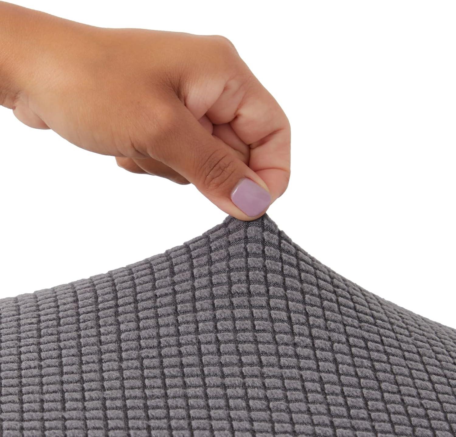 Juvale 2 Pack Stretch Outdoor Cushion Covers for Patio Furniture and Sofas, Reversible (Medium, Grey)