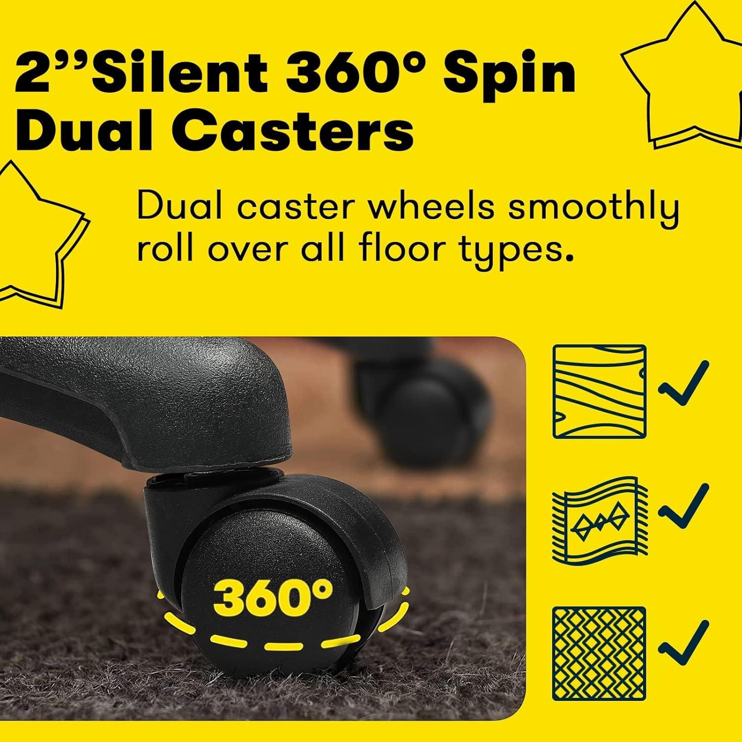 Home Office Chair, 400LBS Big and Tall Chair Heavy Duty Design, Ergonomic High Back Cushion Lumbar Back Support, Computer Desk Chair, Adjustable Executive Leather Chair with Armrest