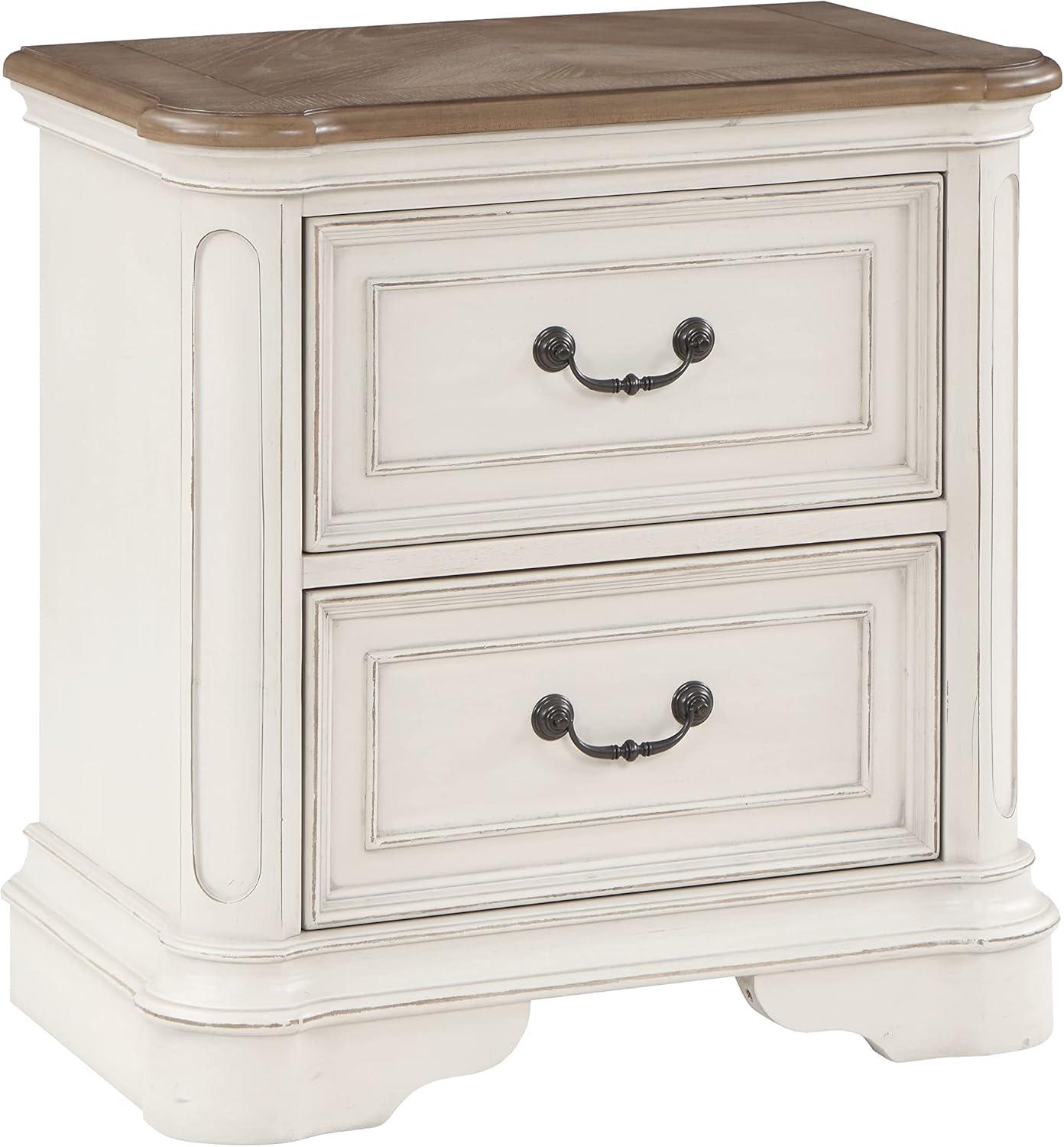 28&#34; Florian Nightstand Antique White Finish - Acme Furniture