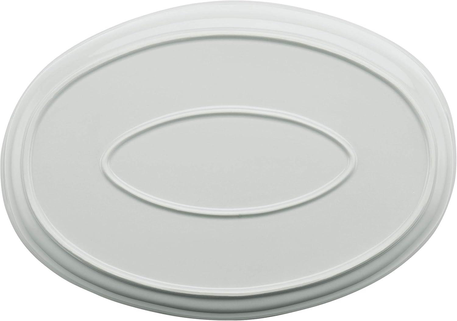 Light Sea Salt Gray 4.5-Quart Stoneware Oval Baker