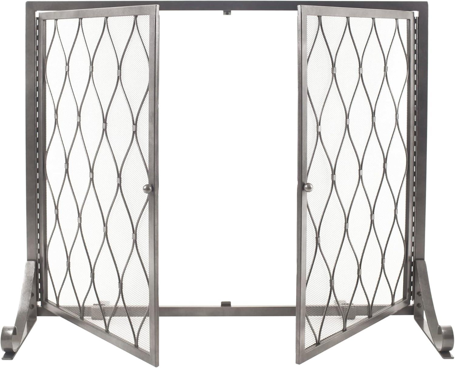 Pleasant Hearth FA628S Stonewall Steel Fireplace Screen