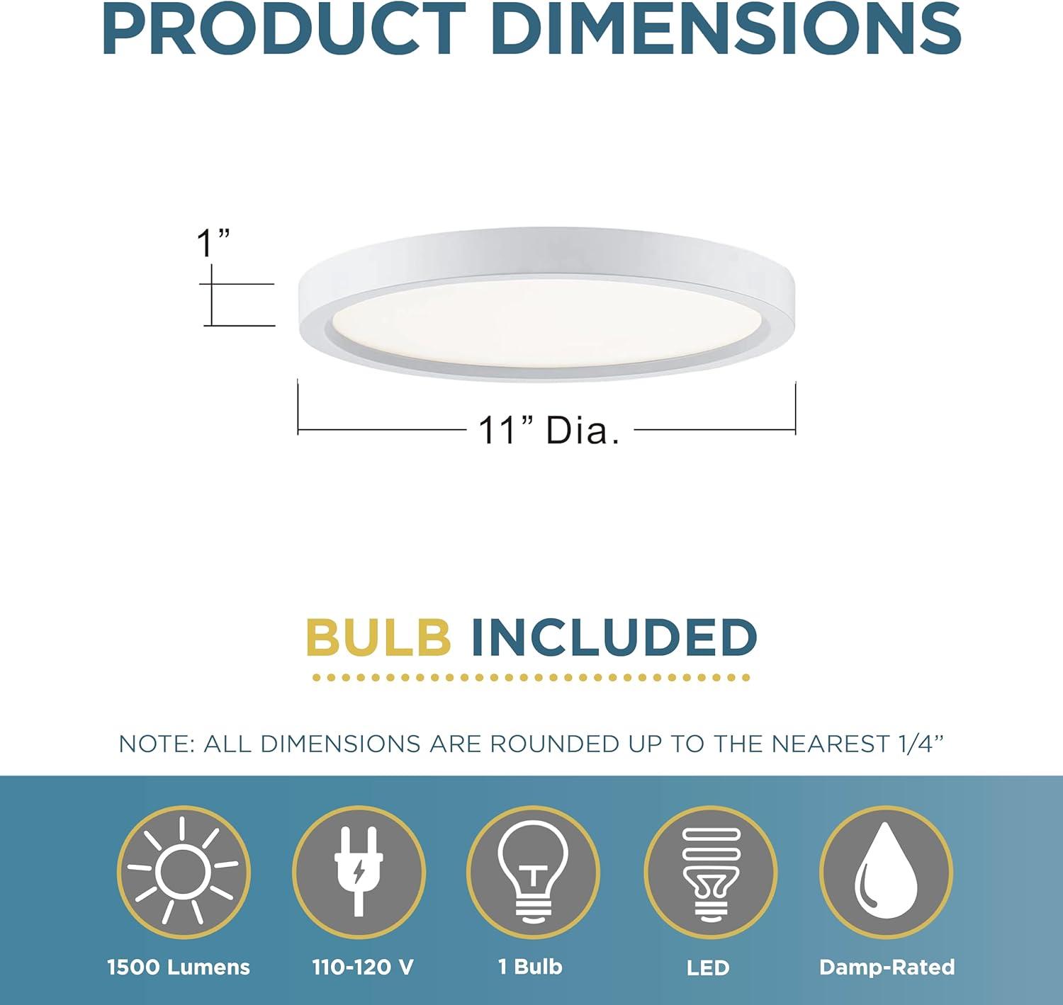 Quoizel OST1711W Outskirt LED 11 inch Fresco Flush Mount Ceiling Light