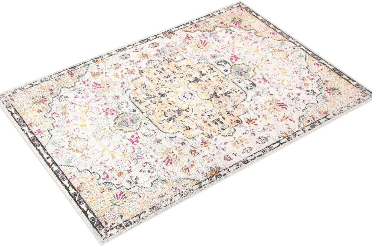 Madison MAD447 Power Loomed Indoor Area Rug - Grey/Gold - 5'3"x7'6" - Safavieh