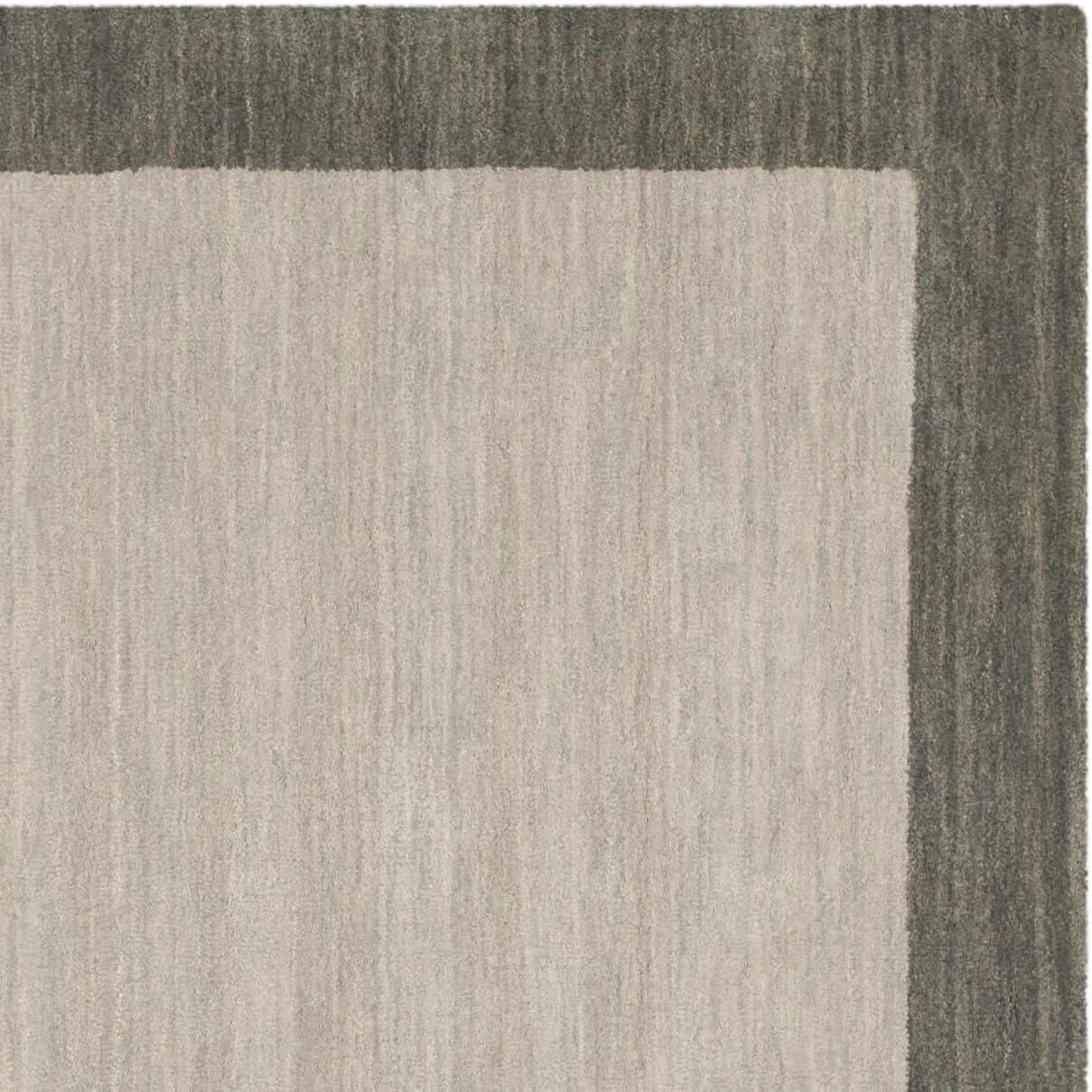 Himalaya HIM580 Hand Loomed Area Rug - Light Grey/Dark Grey - 6'x6' - Safavieh.