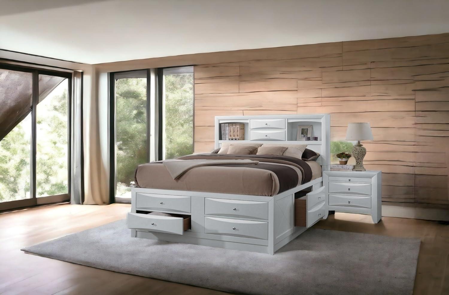Acme Furniture 91" Queen Ireland Bed White