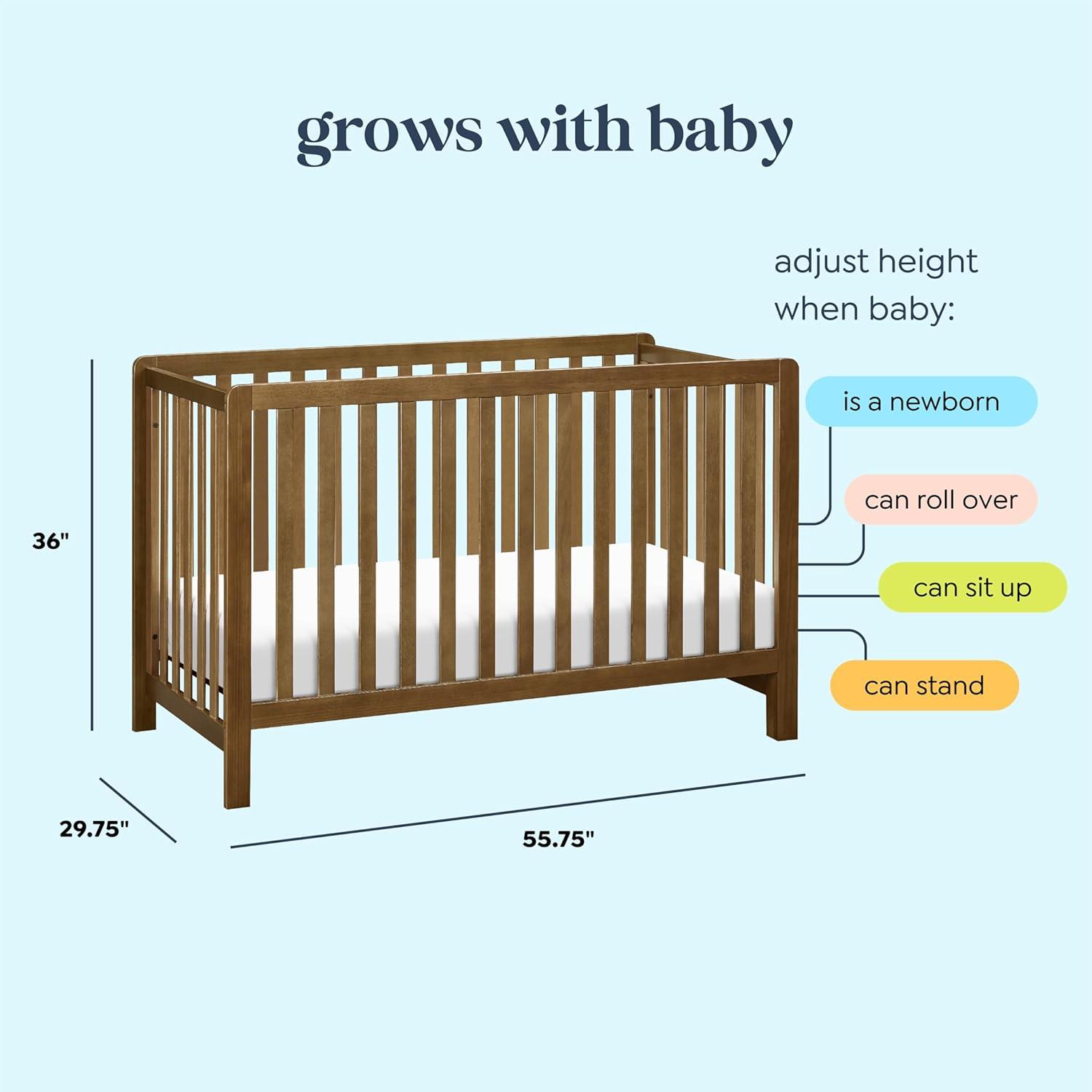 Carter's by DaVinci Colby 4-in-1 Low-profile Convertible Crib