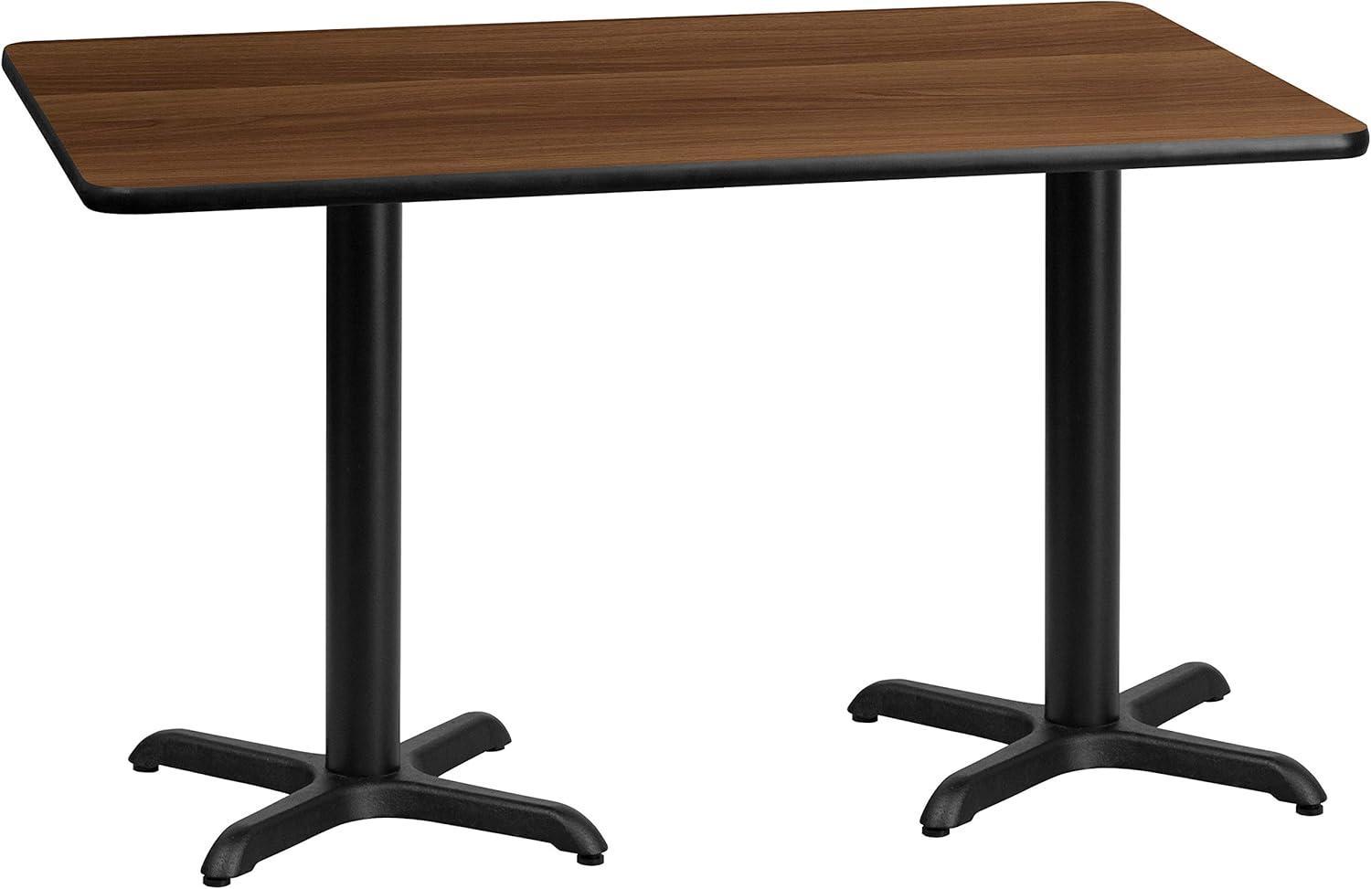 Jacobsen 30'' x 60'' Rectangular Laminate Table Top with 22'' x 22'' Table Height Bases