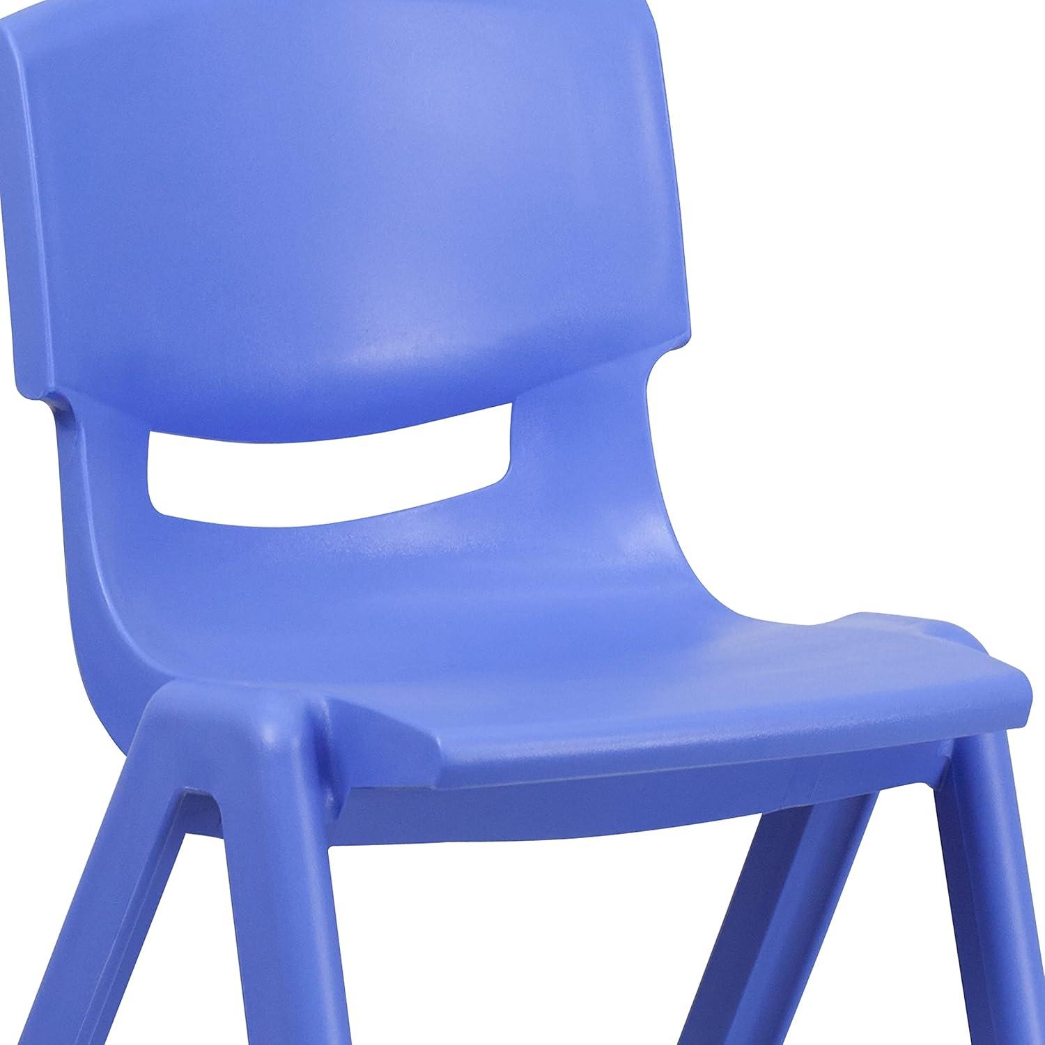 Flash Furniture Goddard Plastic Stack School Chair with Seat, 3rd-7th School Chair (Set of 4)