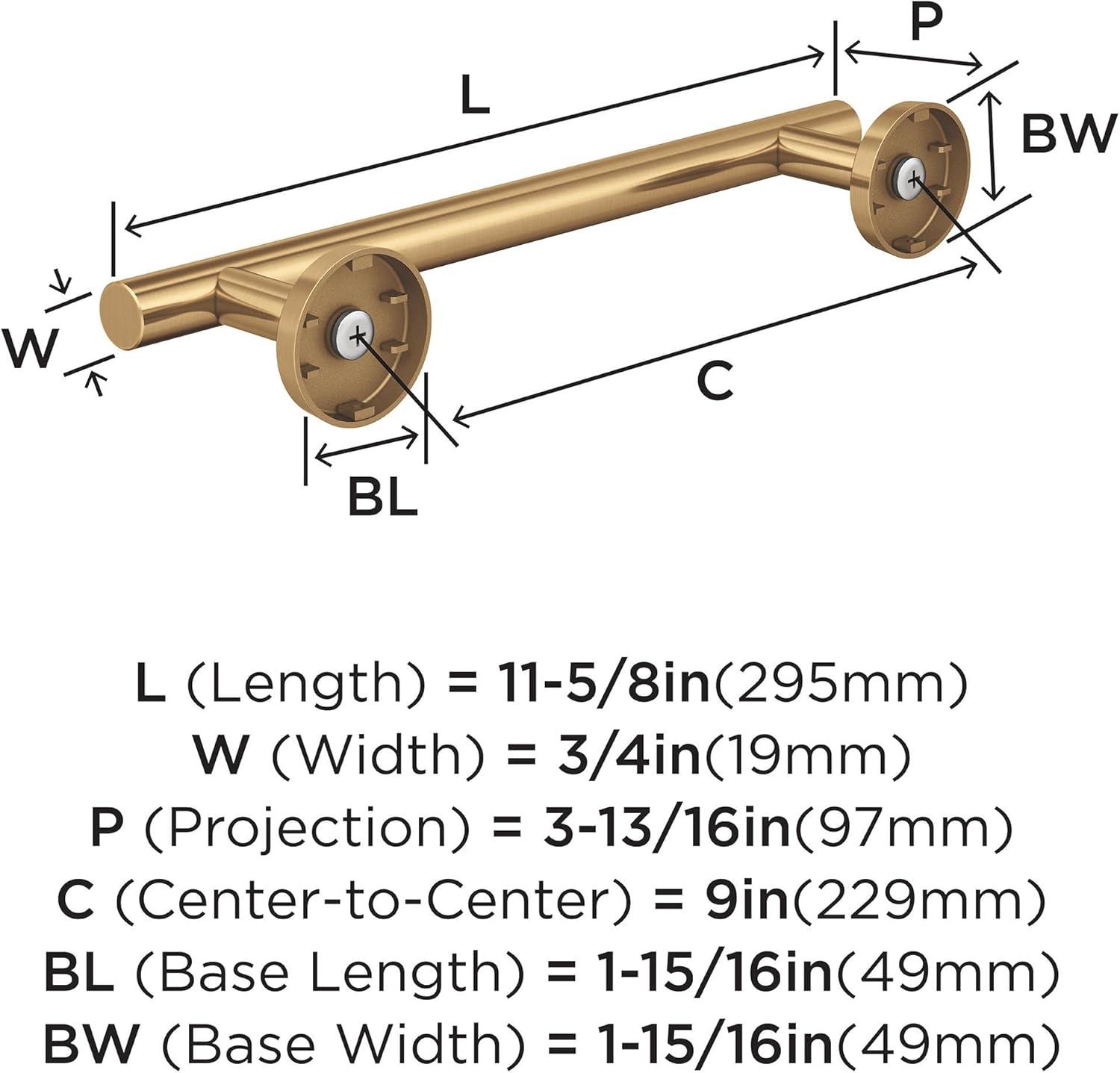 Amerock Arrondi Wall Mounted Towel Bar