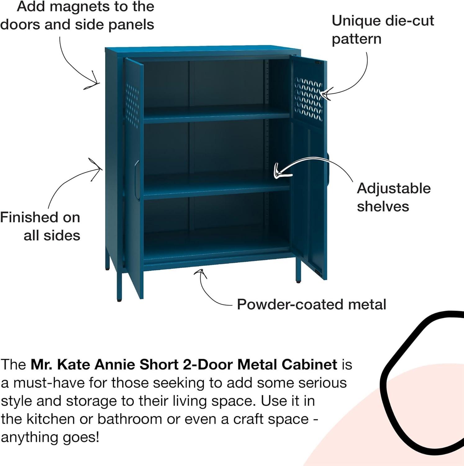 Annie Metal 2-Door Accent Cabinet