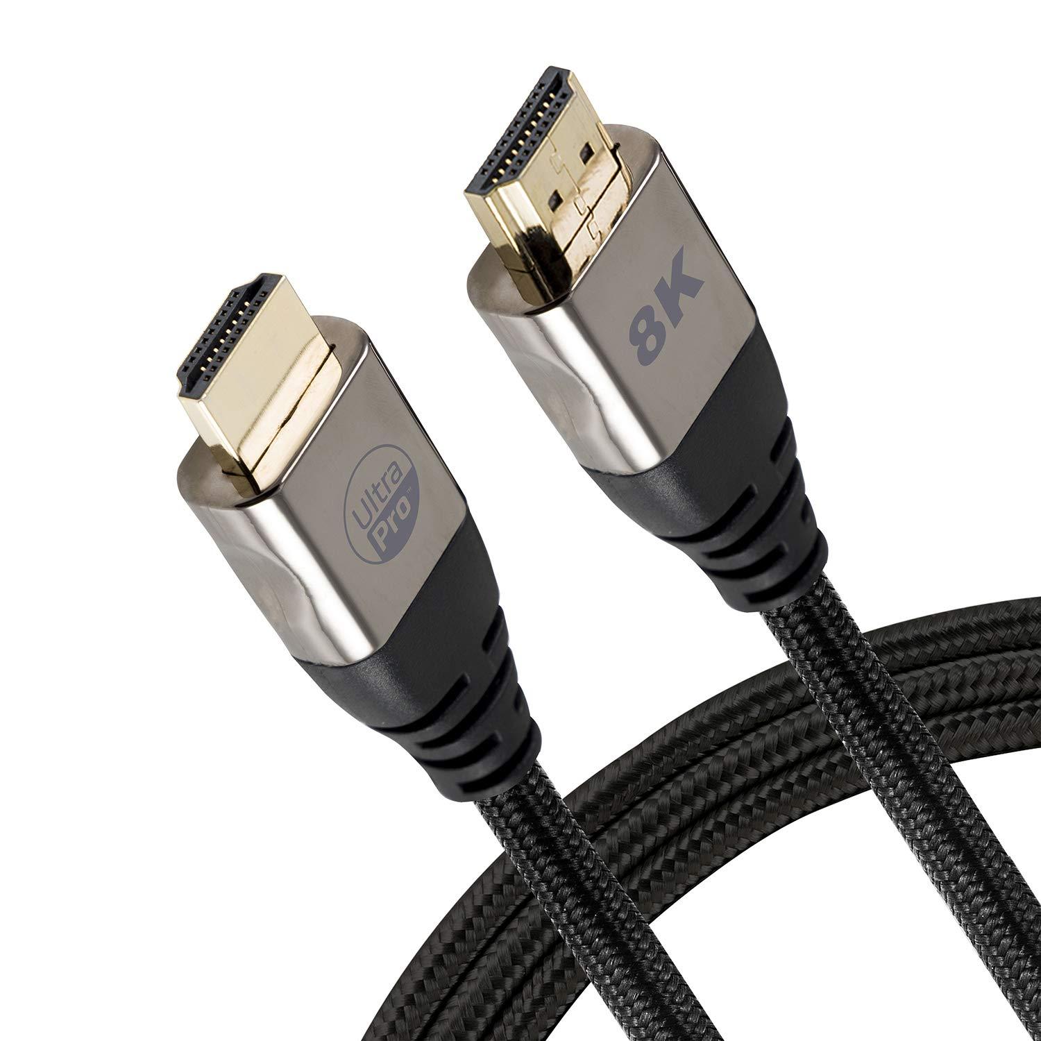 General Electric, UltraPro, HDMI Cable w/Ethernet, 8K, 6ft, Black, 57347