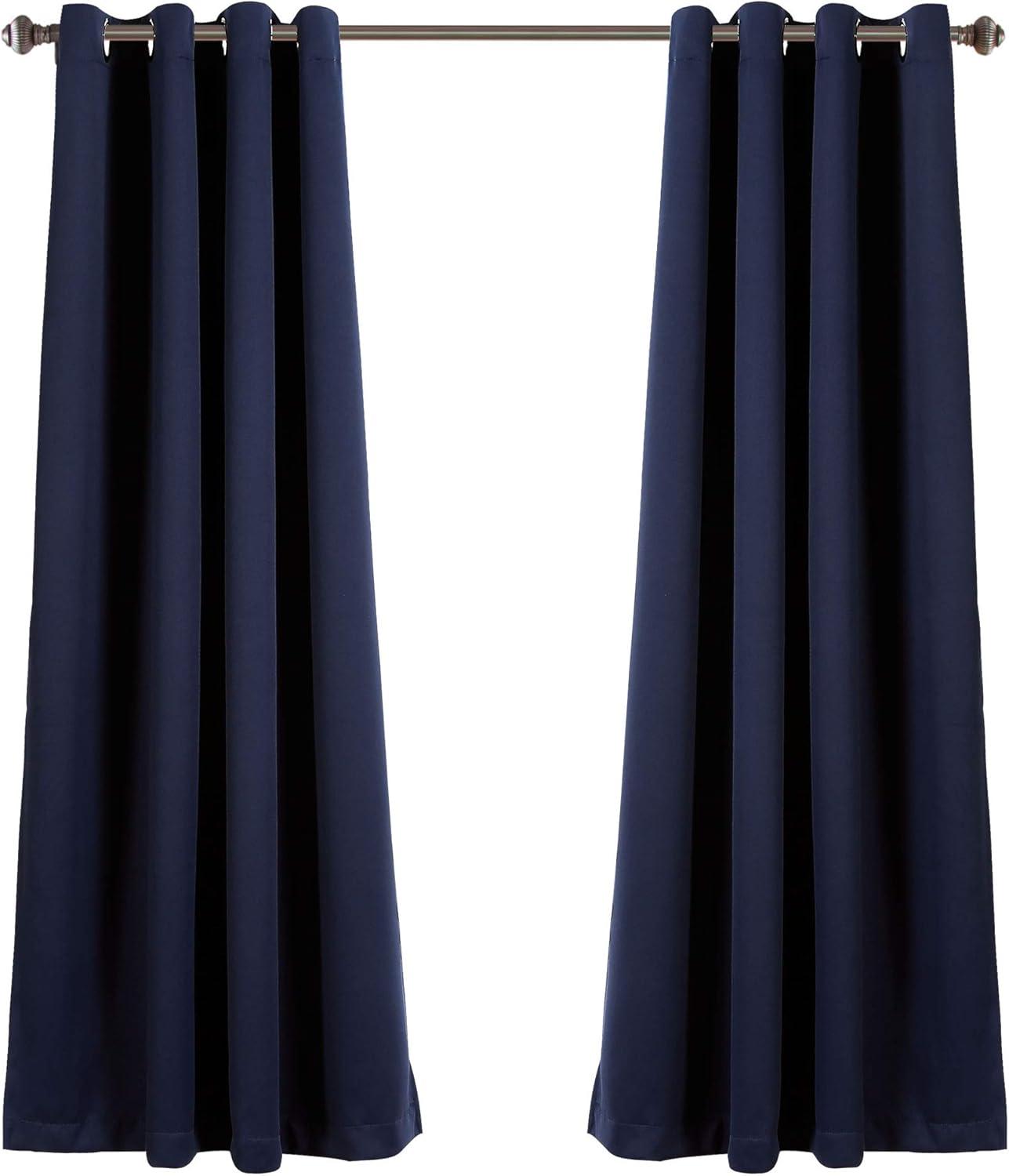 Insulated Polyester Blackout Curtain Pair