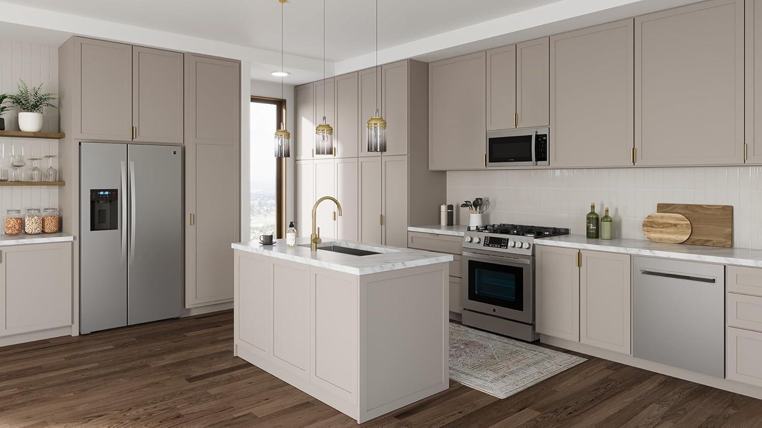 Kenmore 20 Cu. ft. 36-inch Depth Side-by-Side ENERGY STAR® Refrigerator/Freezer, Stainless Steel