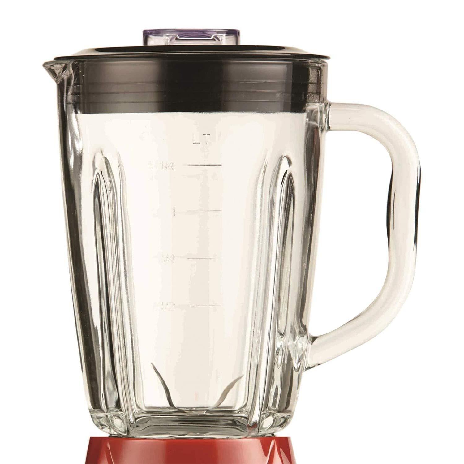 Brentwood 12-Speed Blender Glass Jar in Red