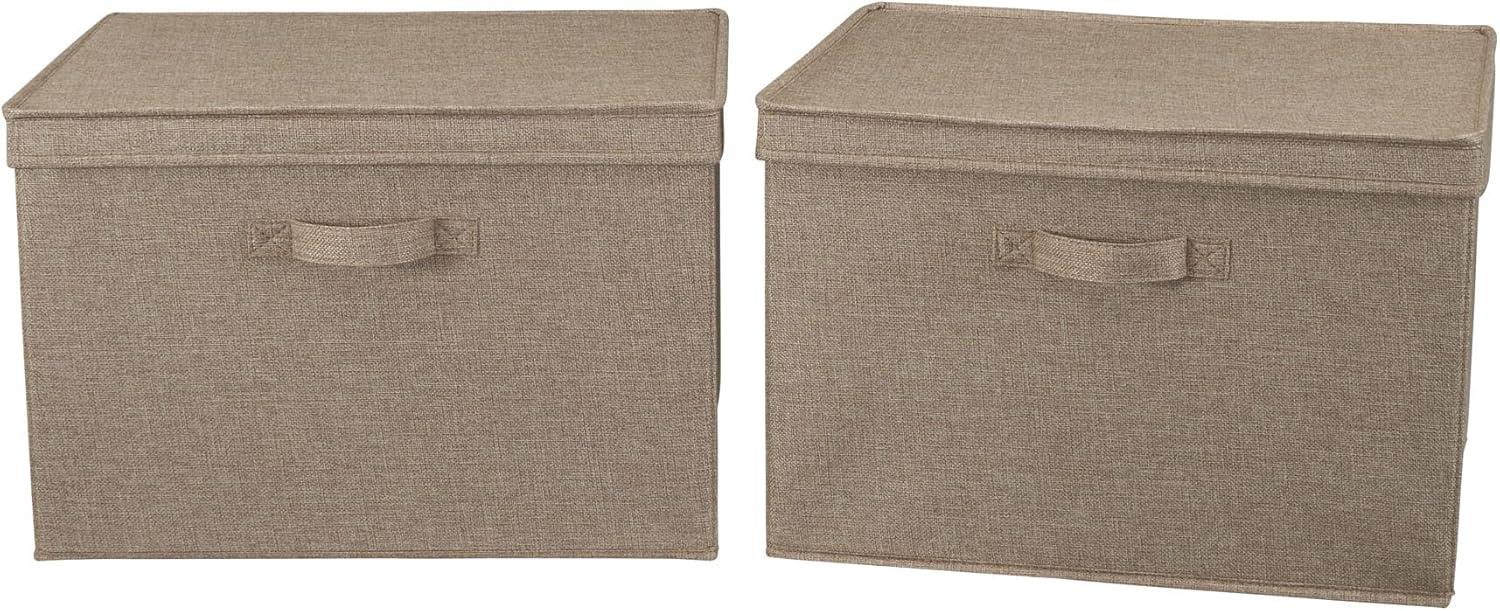 Household Essentials Wide Storage Box Fabric Bin