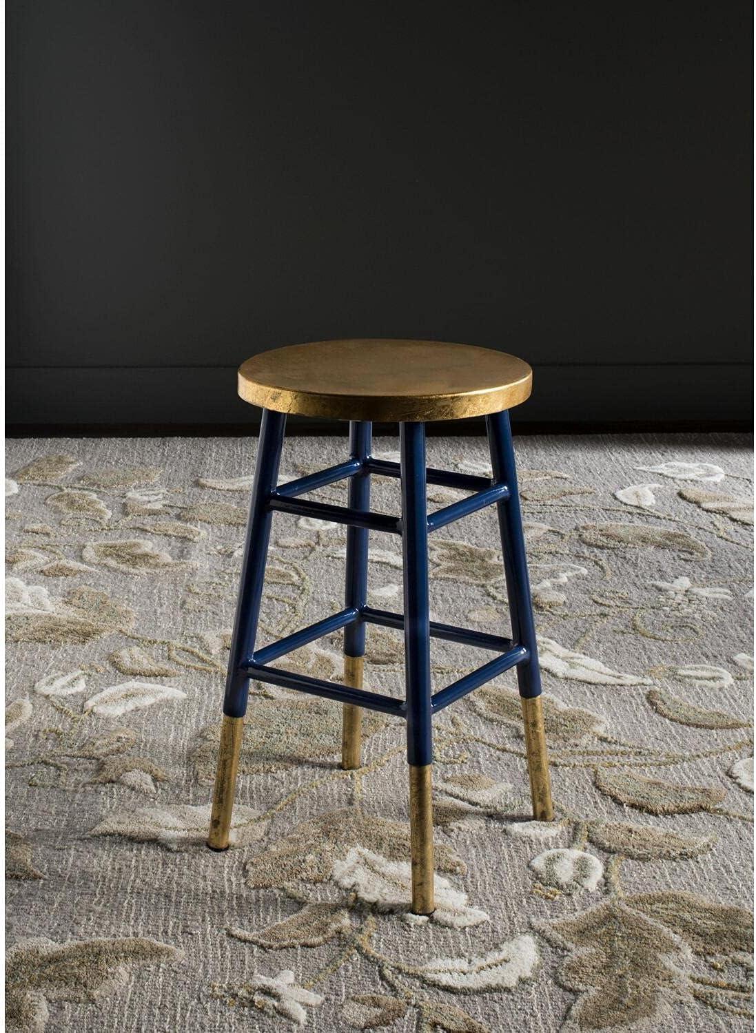 Emery Dipped Gold Leaf Counter Stool  - Safavieh