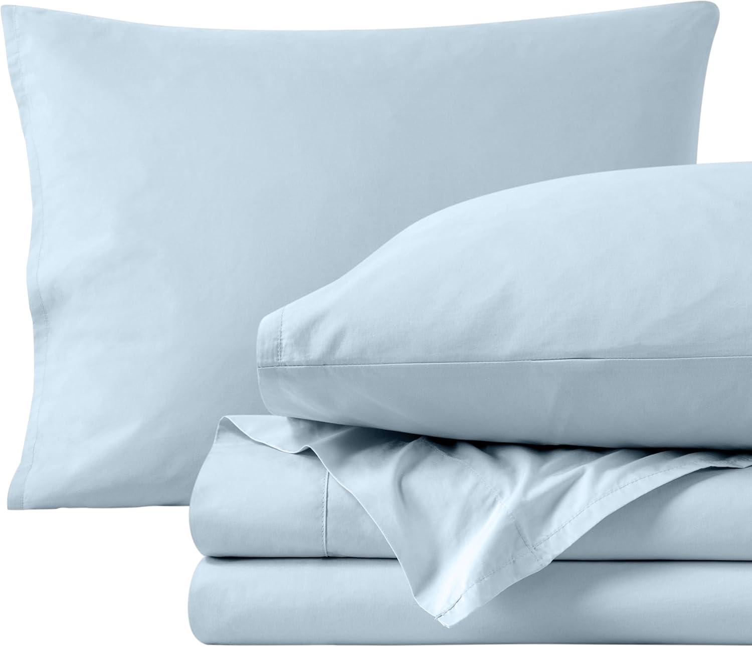 300 Thread Count Organic Cotton Percale Bed Sheet Set by Bare Home