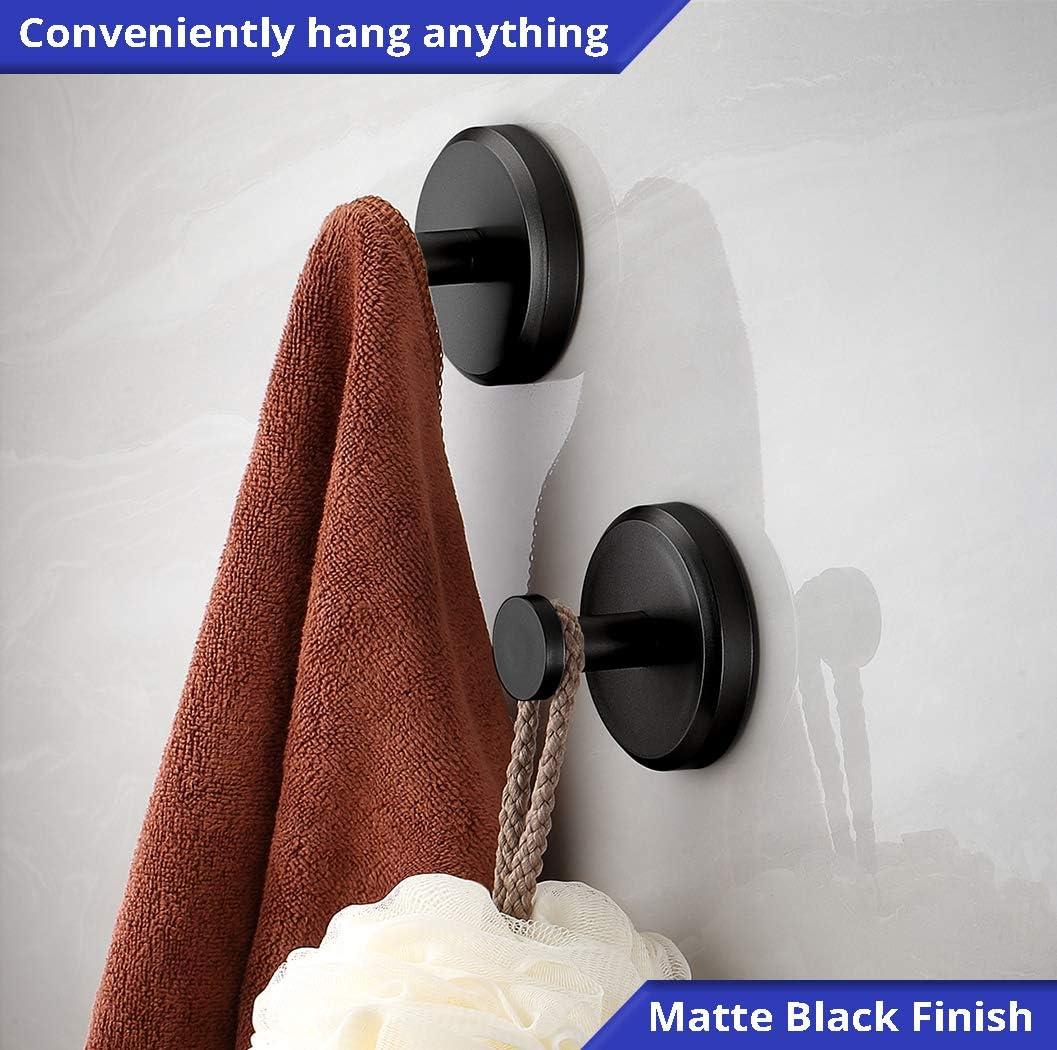 DEJUPE Suction Cup Hooks for Shower, Bathroom, Kitchen, Glass Door, Mirror, Tile – Loofah, Towel, Coat, Bath Robe Hook Holder for Hanging up to 15 lbs – Waterproof & Rustproof, Chrome (2-Pack)
