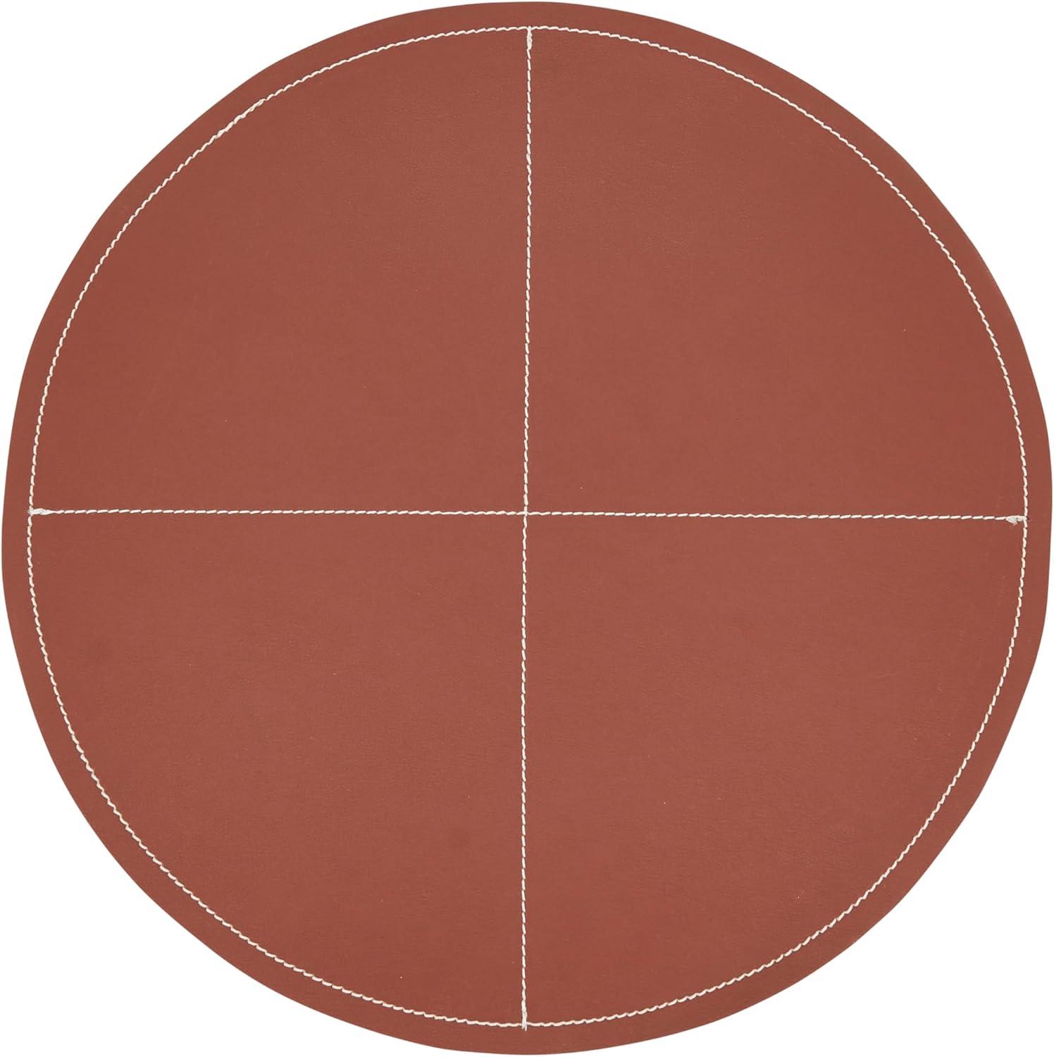 Mirela Collection 100% Polyurethane No Pattern Round Placemat