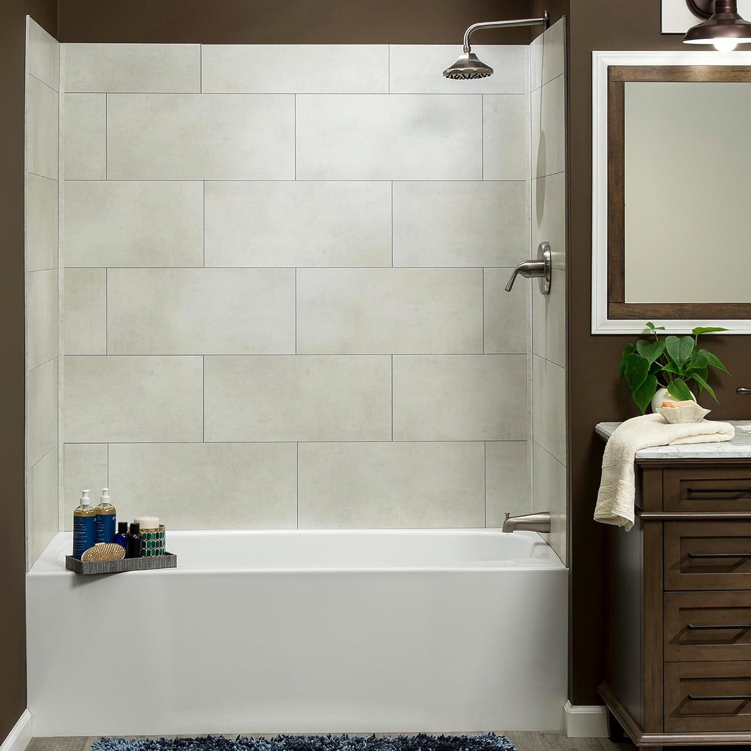 Palisade 23.2 in. x 11.1 in. Tile Shower and Tub Surround Kit
