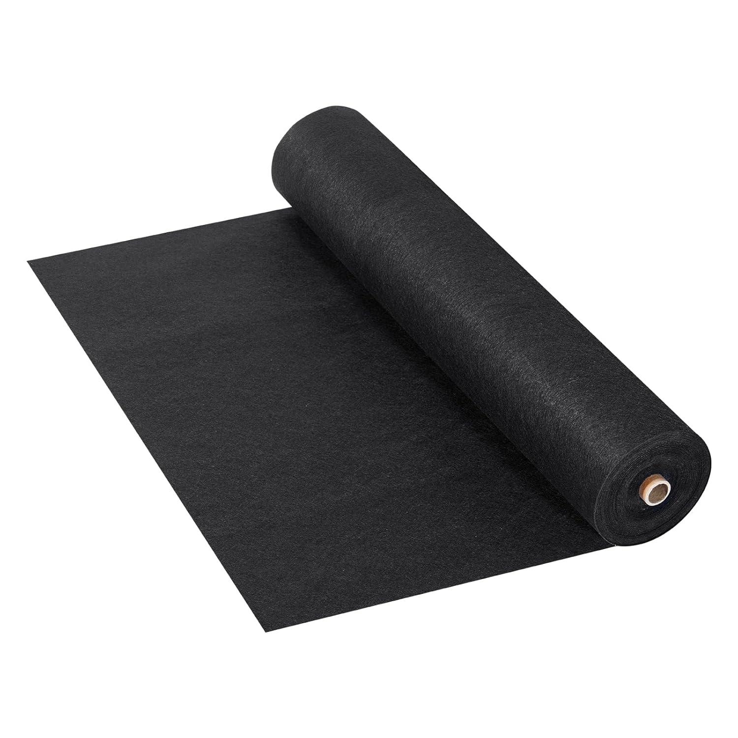 VEVOR 6FTx100FT Non-Woven Geotextile Heavy Duty 8oz Driveway Underlayment for Gravel, Ground Cover, Garden Weed Barrier, Drainage Fabric, Landscaping, Black