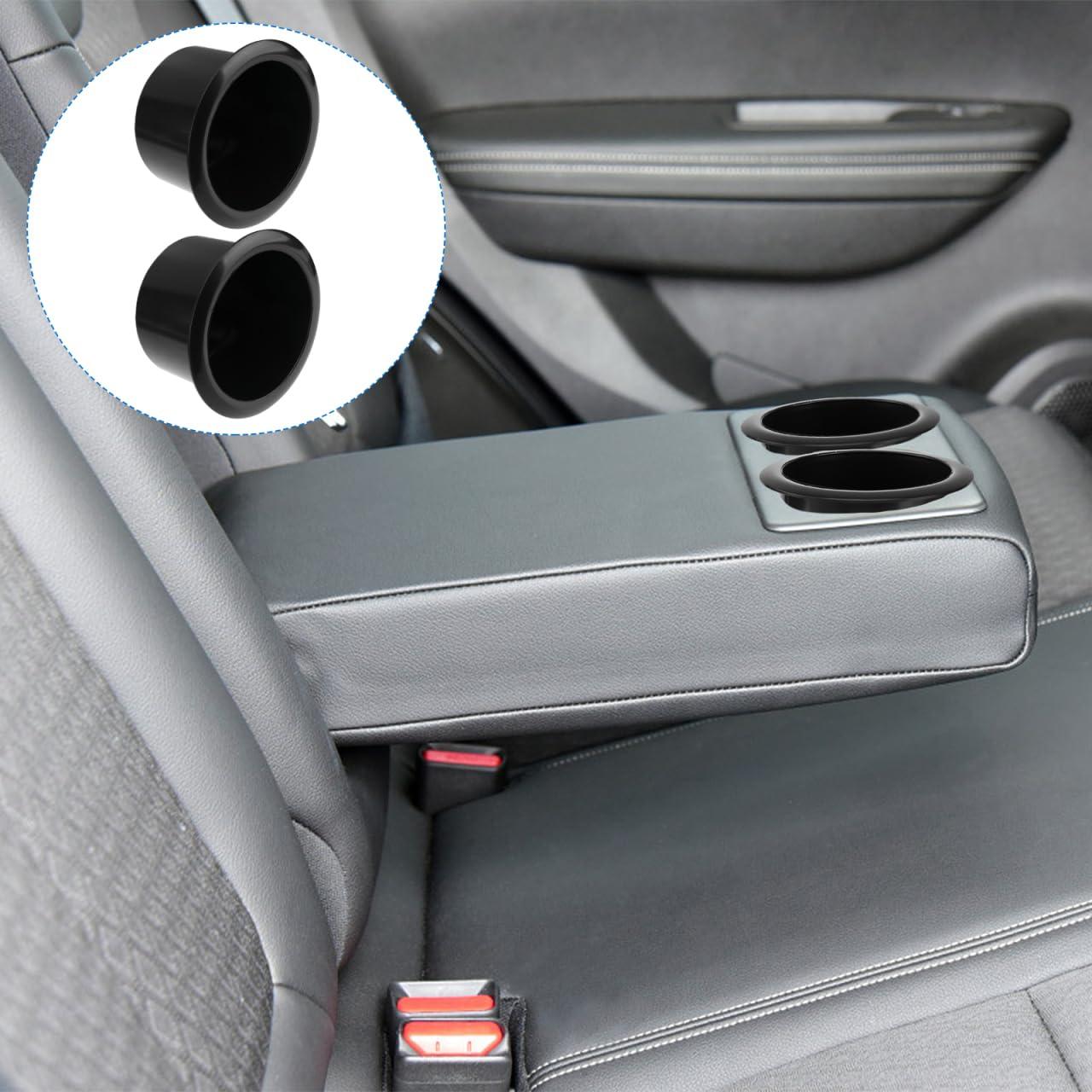 Black Plastic Drop-In Cup Holder Insert for Sofa, Boat, RV, and Car