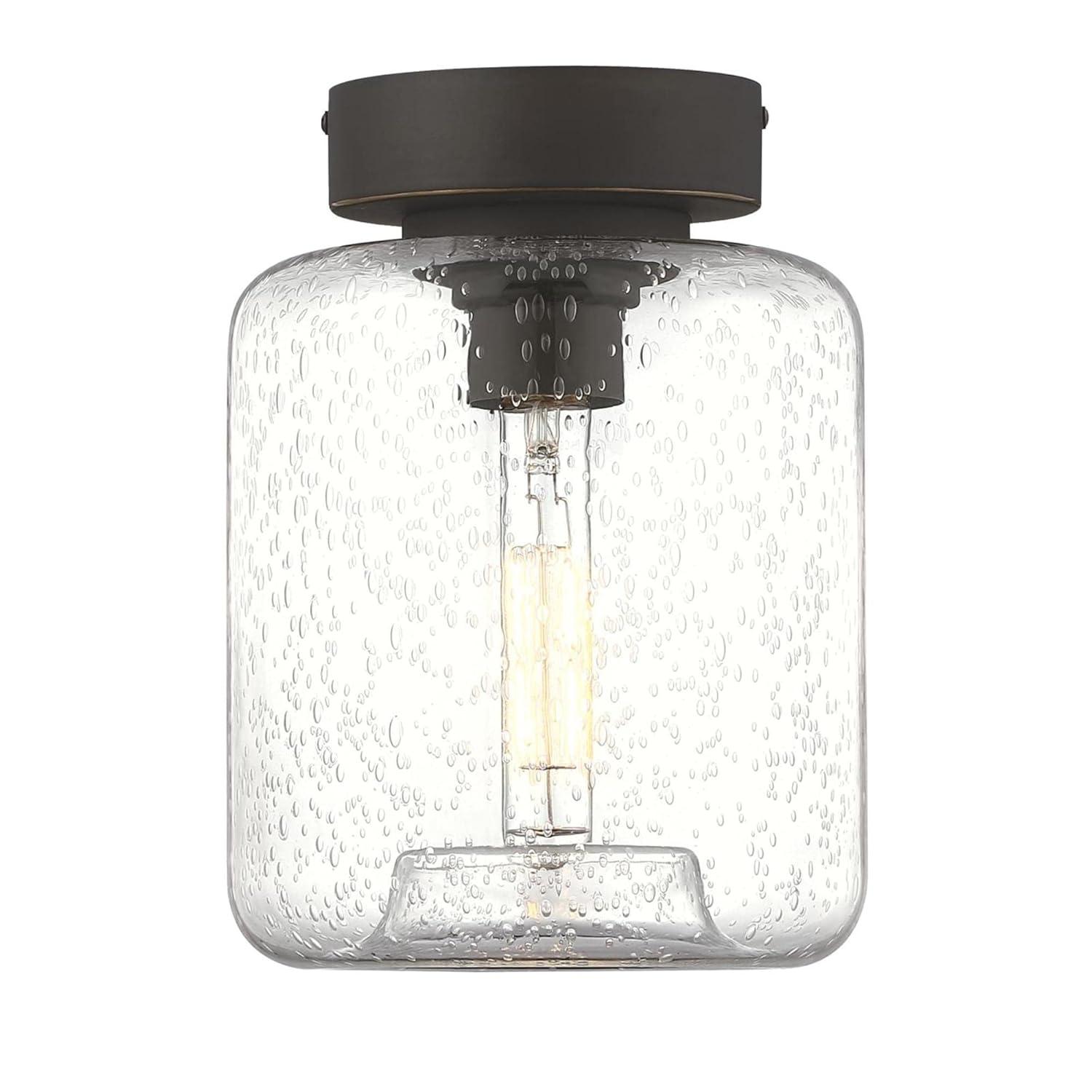 Judd Glass Semi Flush Mount