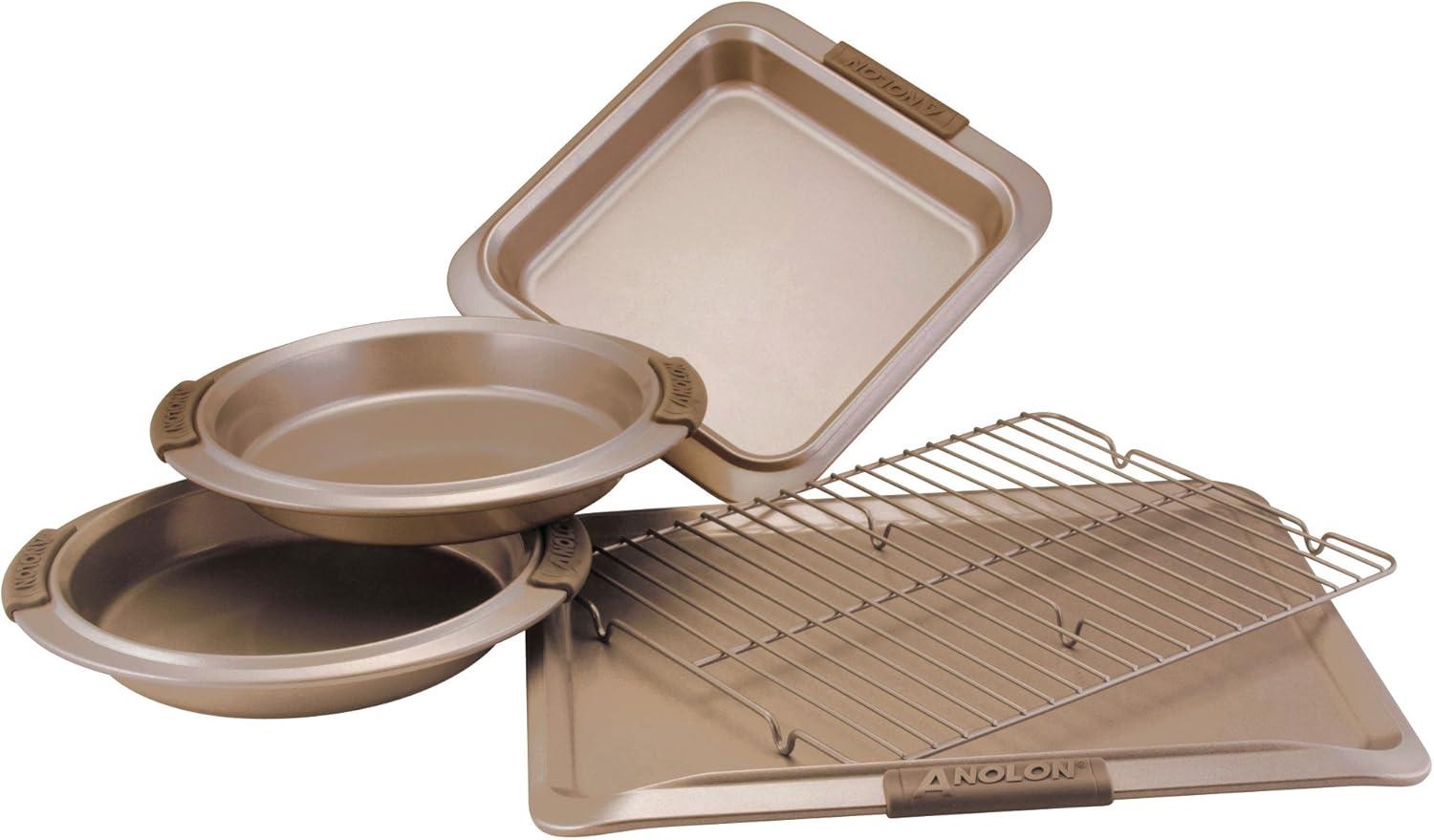 Anolon Advanced Nonstick Bakeware / Baking Set with Silicone Grips