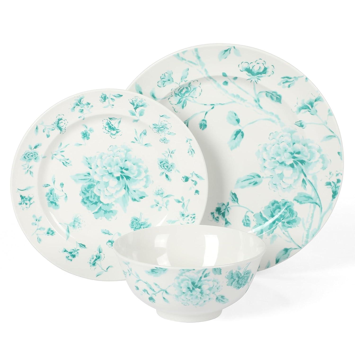 Martha Stewart Martha Stewart Porcelain China Dinnerware Set - Service for 4