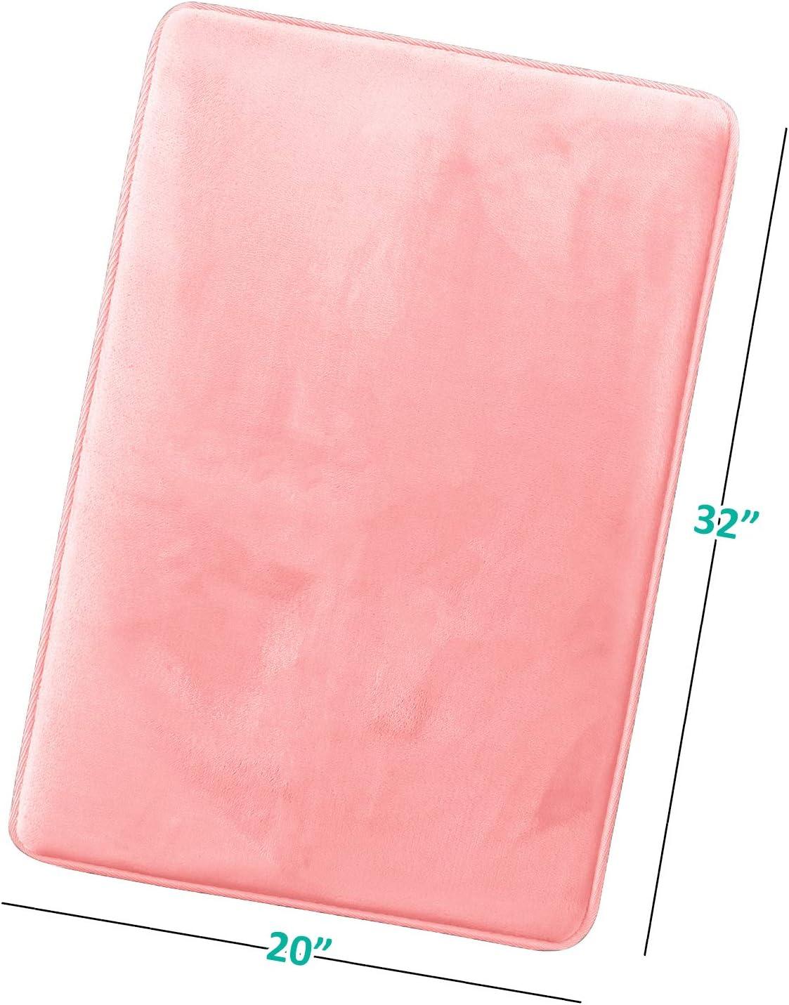 Clara Clark Ultra Soft and Absorbent Memory Foam Bath Rug Set with Non-Slip Backing