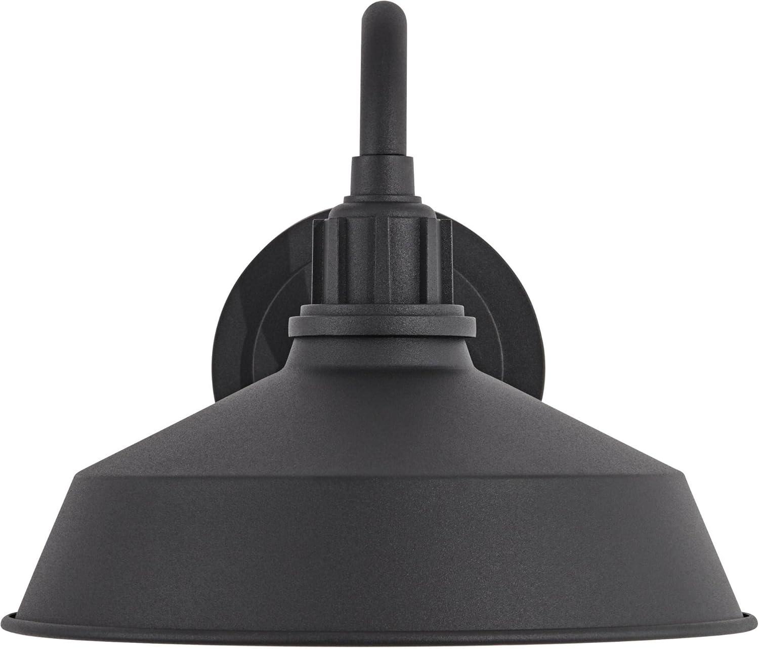 Franklin Iron Works Arnett Rustic Outdoor Wall Light Fixture Black Gooseneck Arm 10 1/2" for Post Exterior Barn Deck House Porch Yard Posts Patio Home