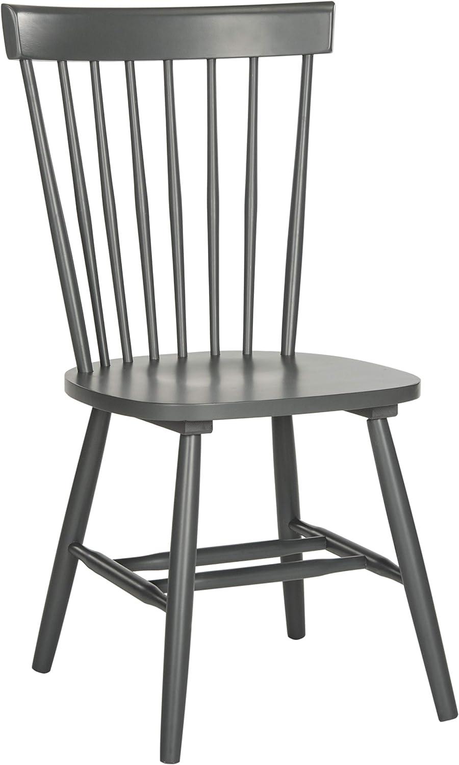 Charcoal Grey Transitional Windsor Side Chair Set