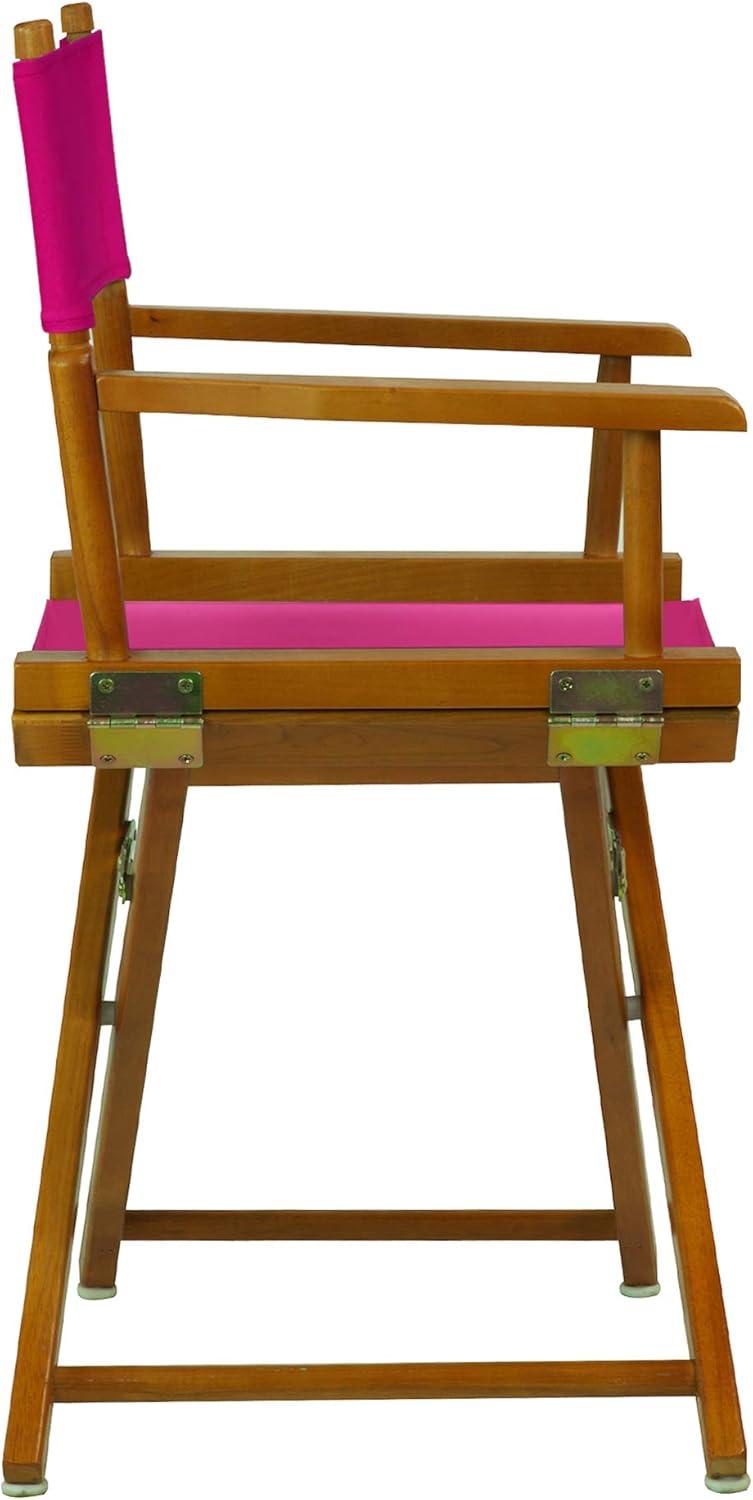 "18" Director's Chair Honey Oak Frame-Magenta Canvas"