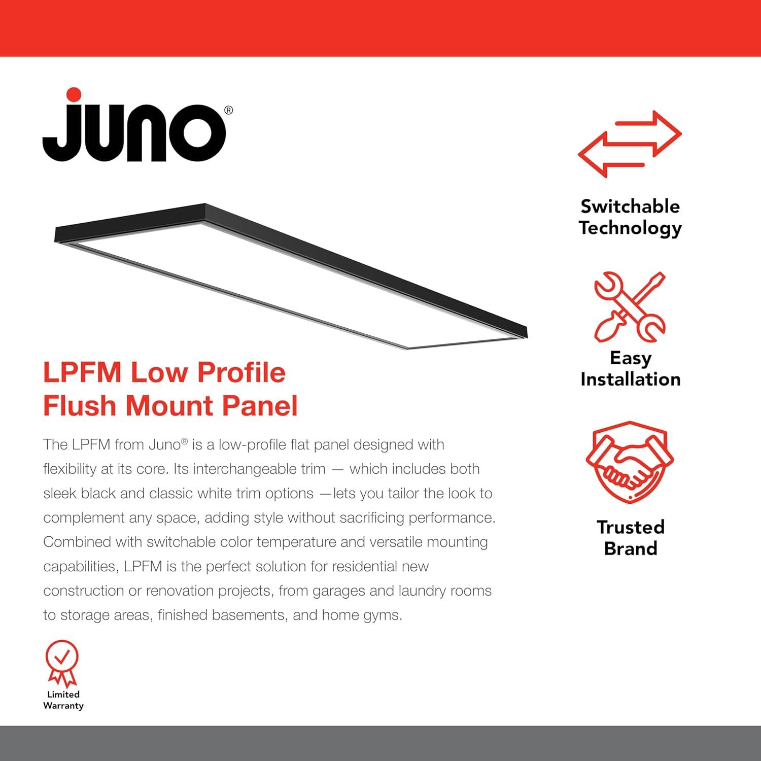 Juno Dimmable Rectangle Flat Panel Ceiling Light